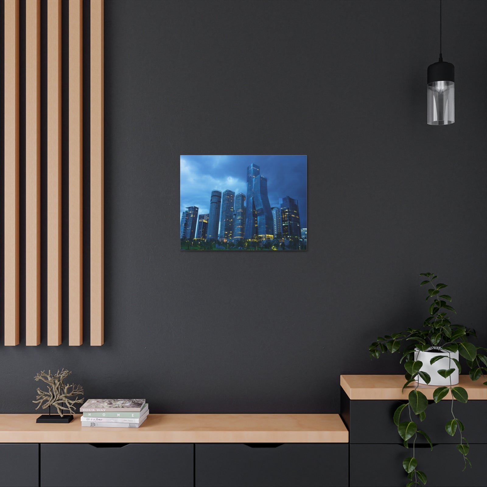 Mexico City Night Skyline Canvas Artwork High-Quality Breathtaking Stunning Cityscape for Home Decor Ready to Hang-Express Your Love Gifts