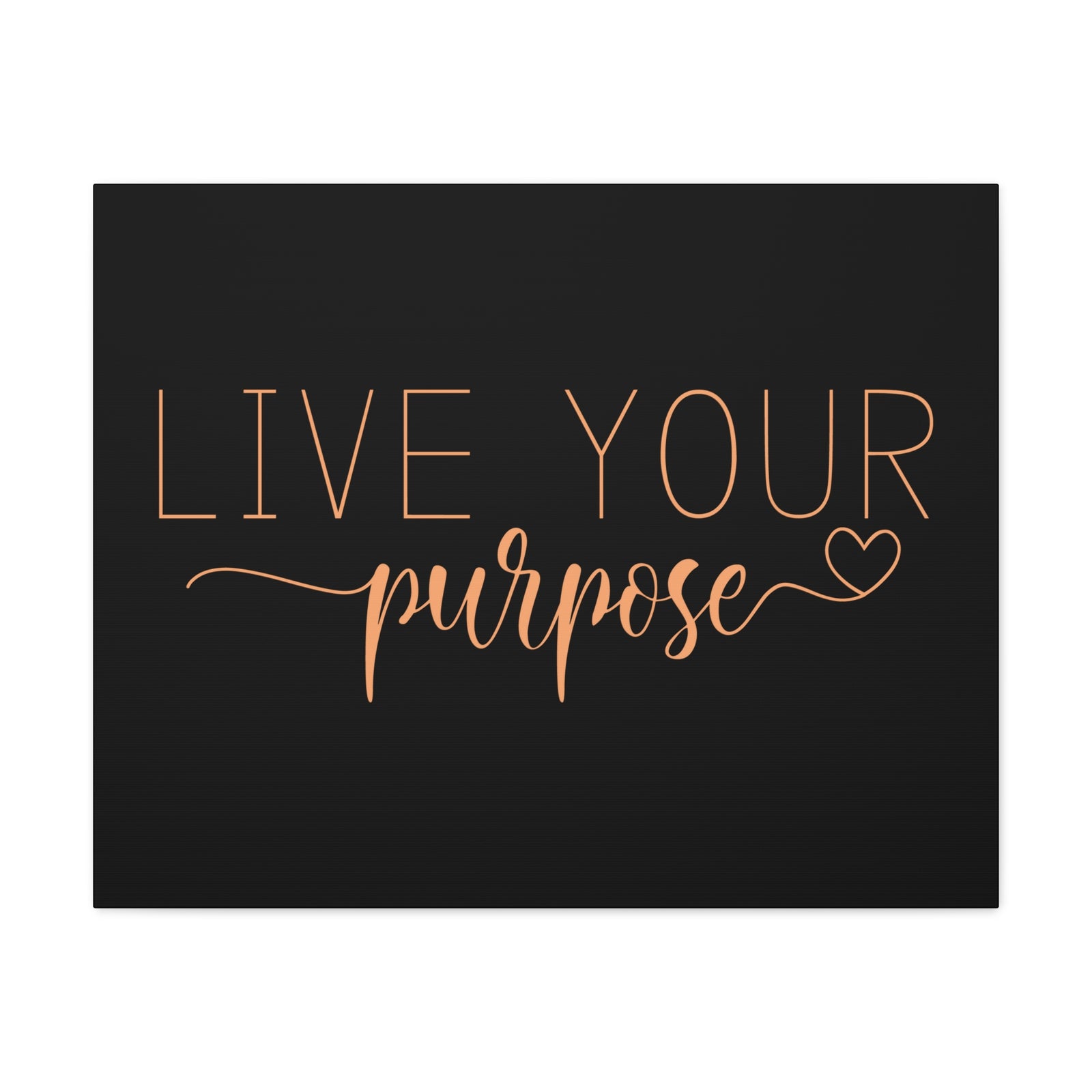 Scripture Canvas Live Your Purpose Psalm 57:2 Christian Wall Art Bible Verse Print Ready to Hang-Express Your Love Gifts
