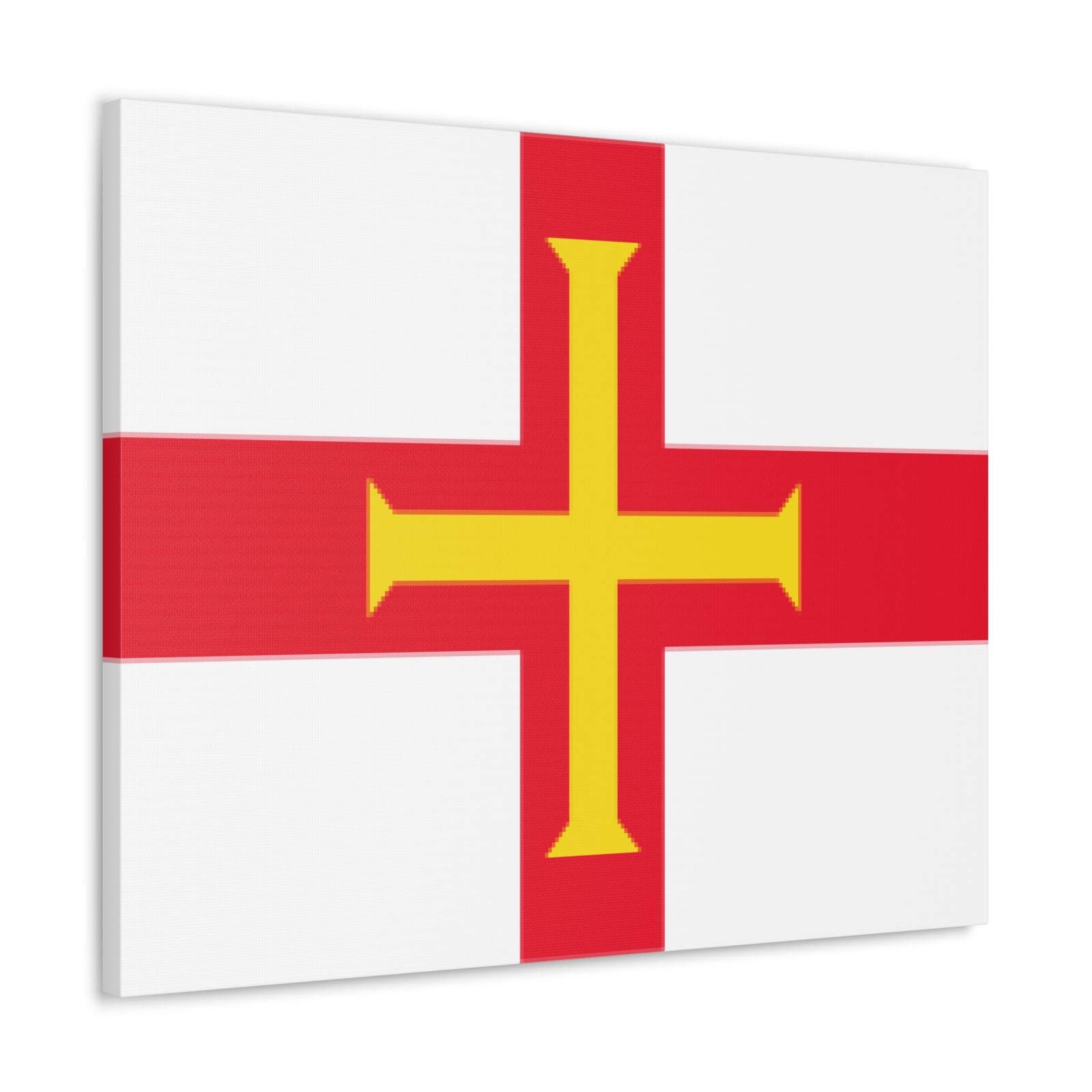 Guernsey Country Flag Canvas Vibrant Wall Art Unframed Home Decor-Express Your Love Gifts