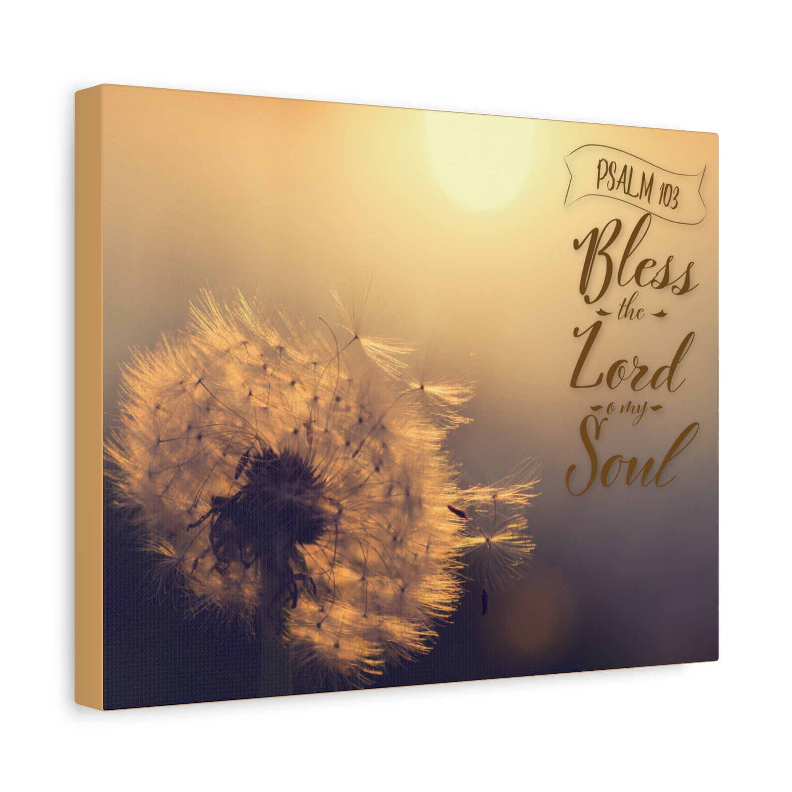 Scripture Walls Bless The Lord Psalm 103 Bible Verse Canvas Christian Wall Art Ready to Hang-Express Your Love Gifts