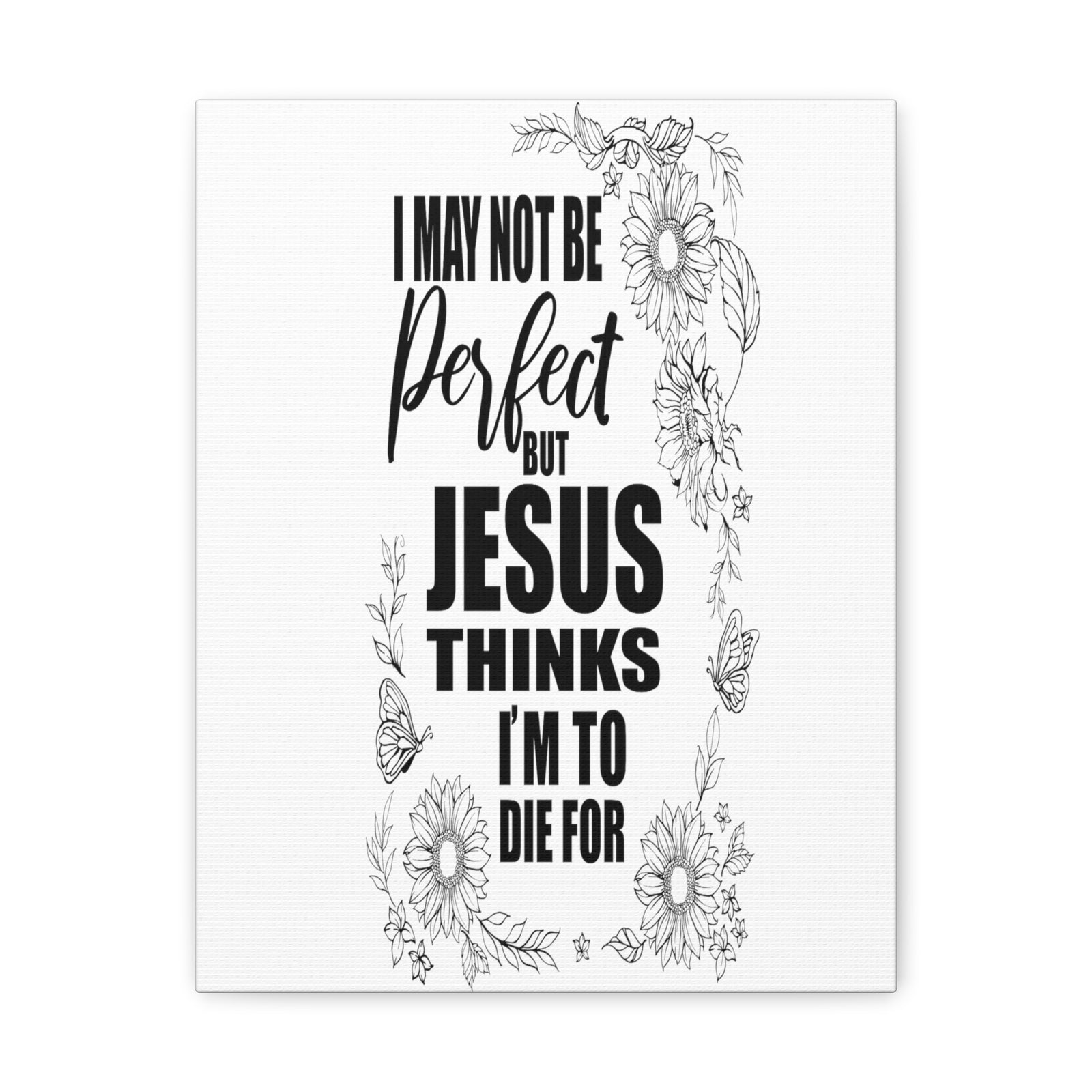 Scripture Walls Jesus Thinks Bible Verse Canvas Christian Wall Art Ready to Hang Unframed-Express Your Love Gifts