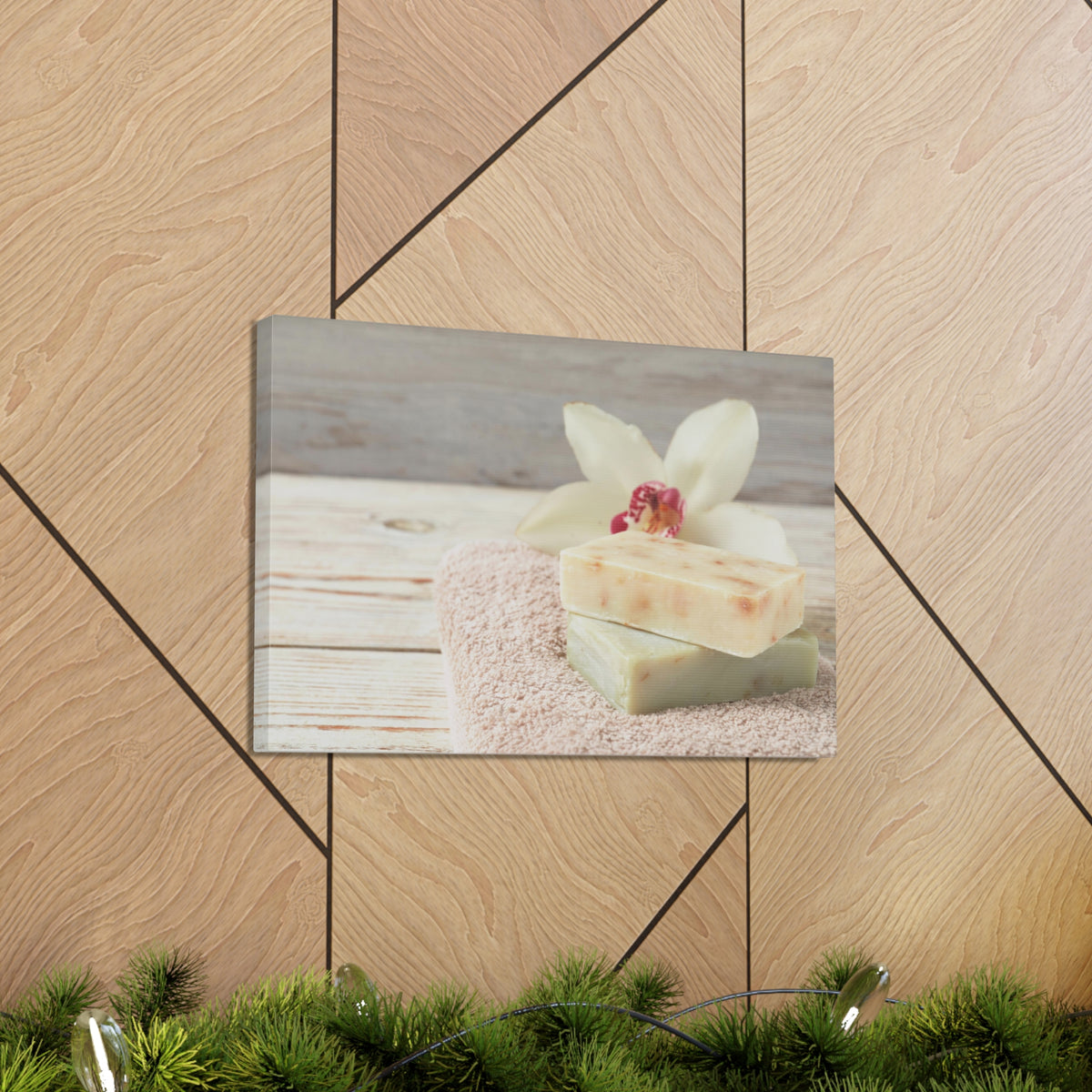 Terry Towel and Lily Forest Floral Nature Photography Canvas Wall Art for Home Decor Ready-to-Hang-Express Your Love Gifts