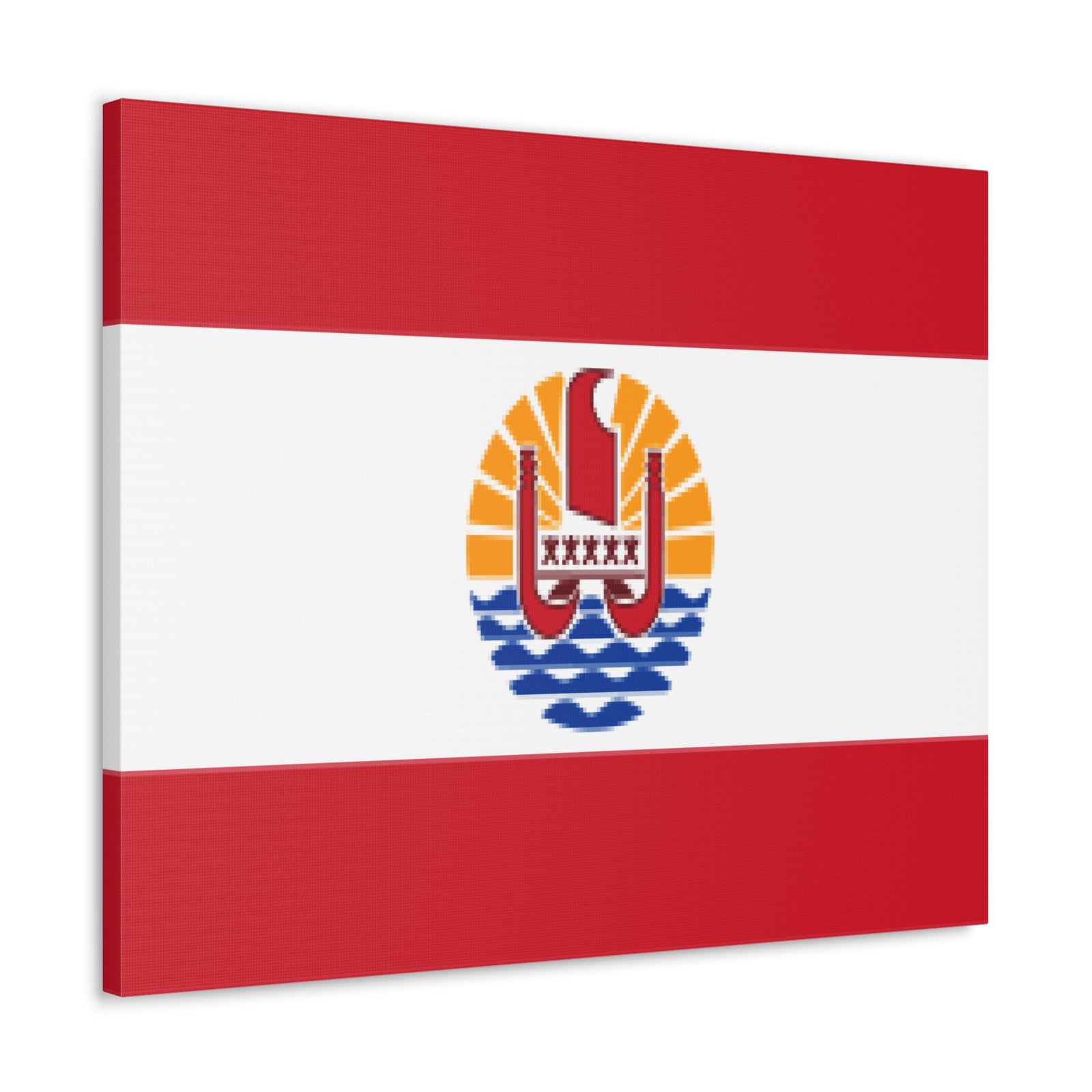 French Polynesia Country Flag Canvas Vibrant Wall Art Unframed Home Decor-Express Your Love Gifts
