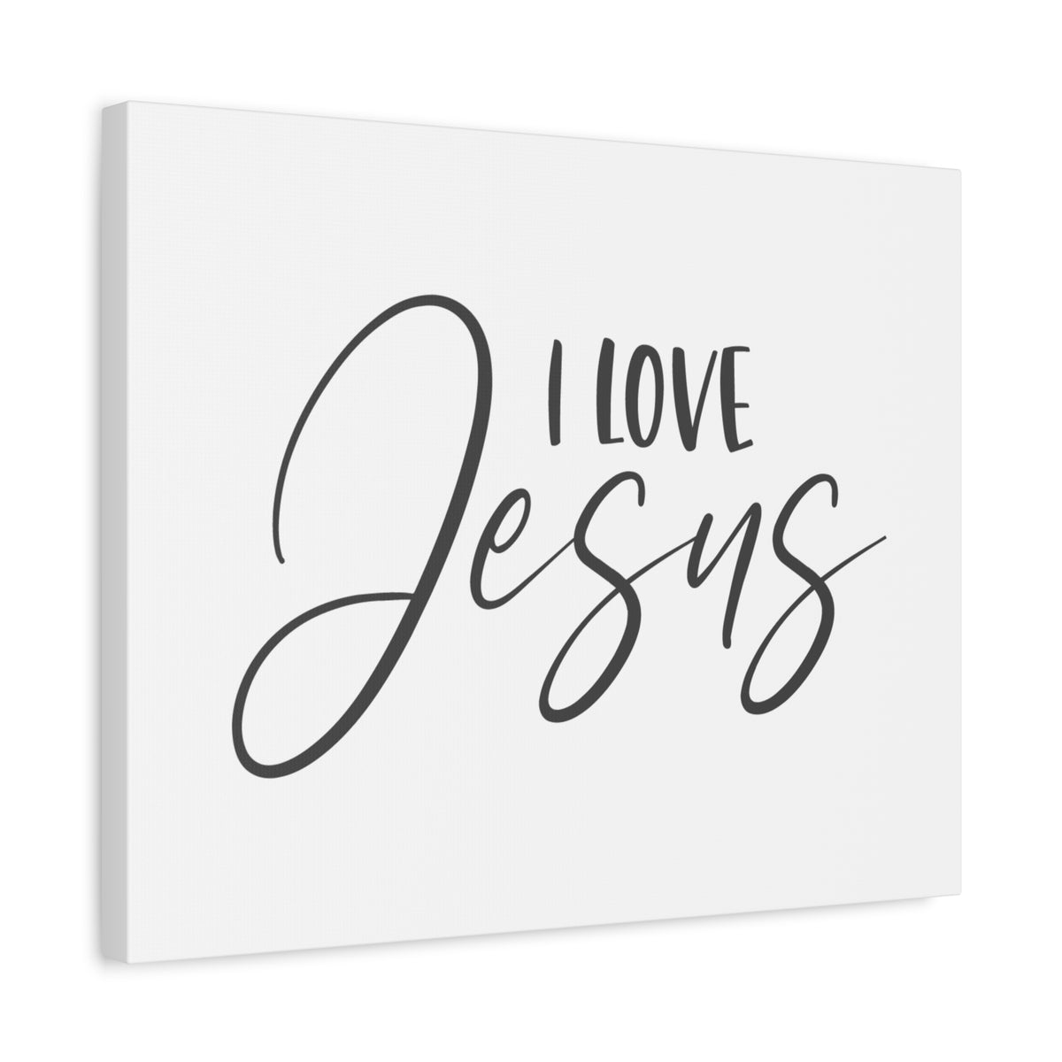Scripture Canvas I Love Jesus Psalm 23:6 Christian Wall Art Bible Verse Print Ready to Hang-Express Your Love Gifts