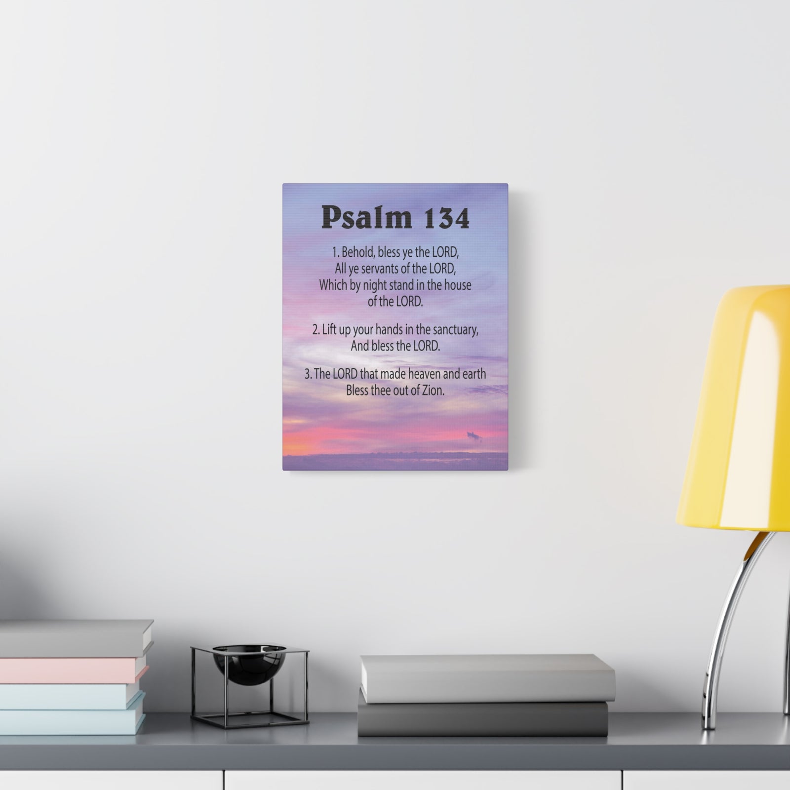 Scripture Walls House of The Lord Psalm 134:3 Bible Verse Canvas Christian Wall Art Ready to Hang-Express Your Love Gifts