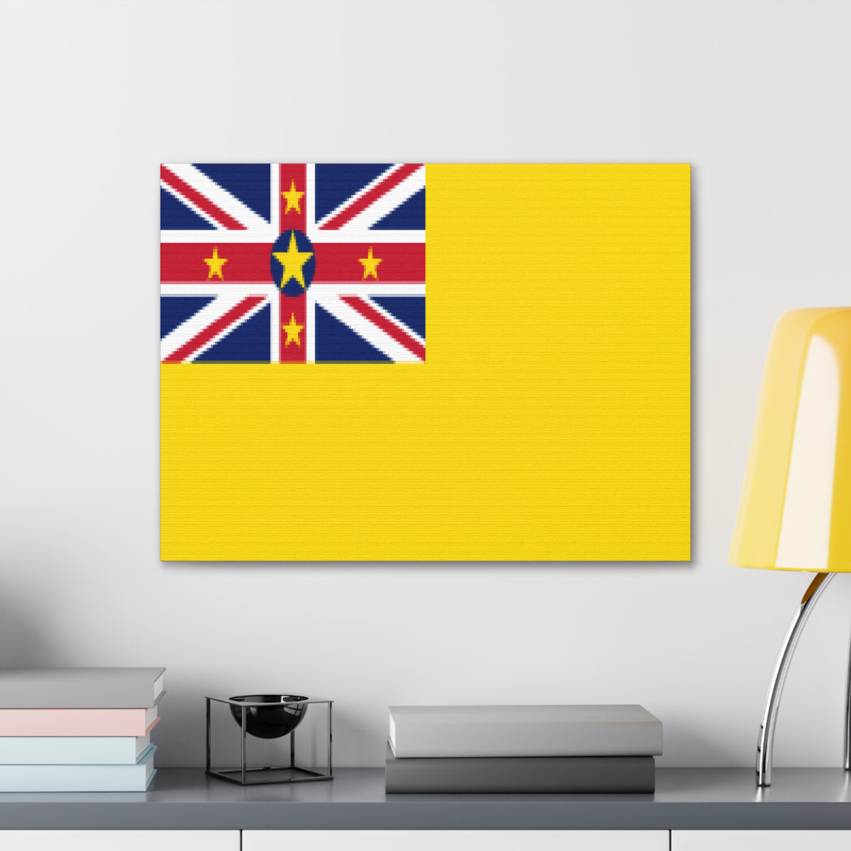 Niue Country Flag Canvas Vibrant Wall Art Unframed Home Decor-Express Your Love Gifts