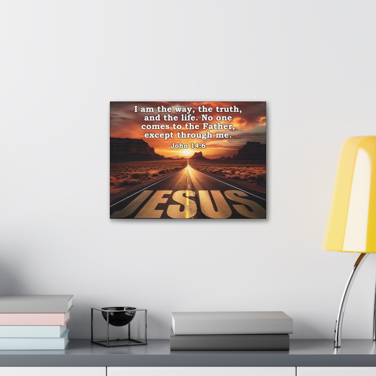 Scripture Walls Way Truth Life John 14:6 Christian Wall Art Print Ready to Hang Unframed-Express Your Love Gifts