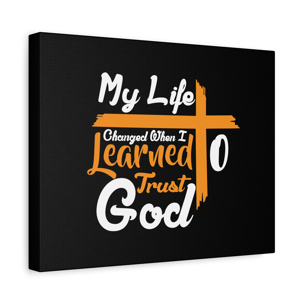 Scripture Canvas My Life Changed PSALM 37:3 Christian Wall Art Bible Verse Print Ready to Hang-Express Your Love Gifts