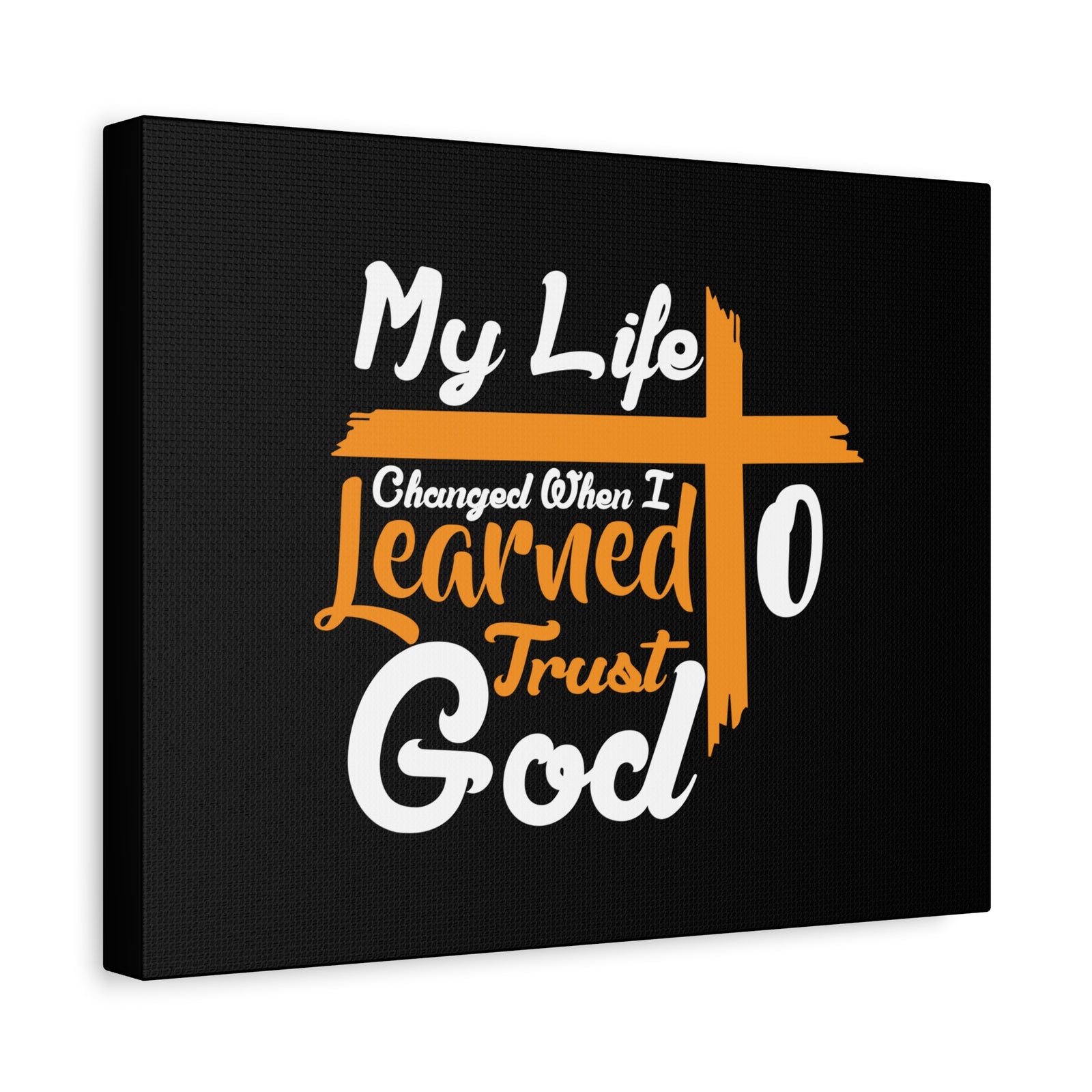 Scripture Canvas My Life Changed PSALM 37:3 Christian Wall Art Bible Verse Print Ready to Hang-Express Your Love Gifts