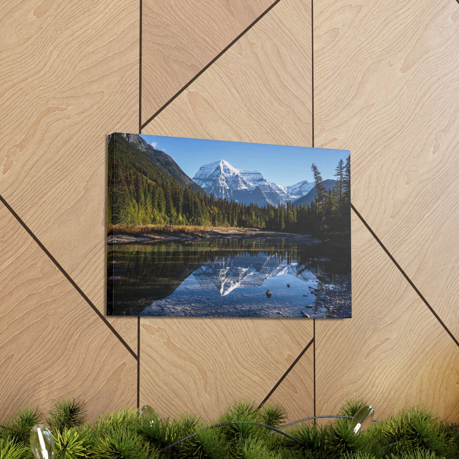 Mystic Forest Mountain Nature Wilderness Photography Canvas Wall Art for Home Decor Ready-to-Hang-Express Your Love Gifts