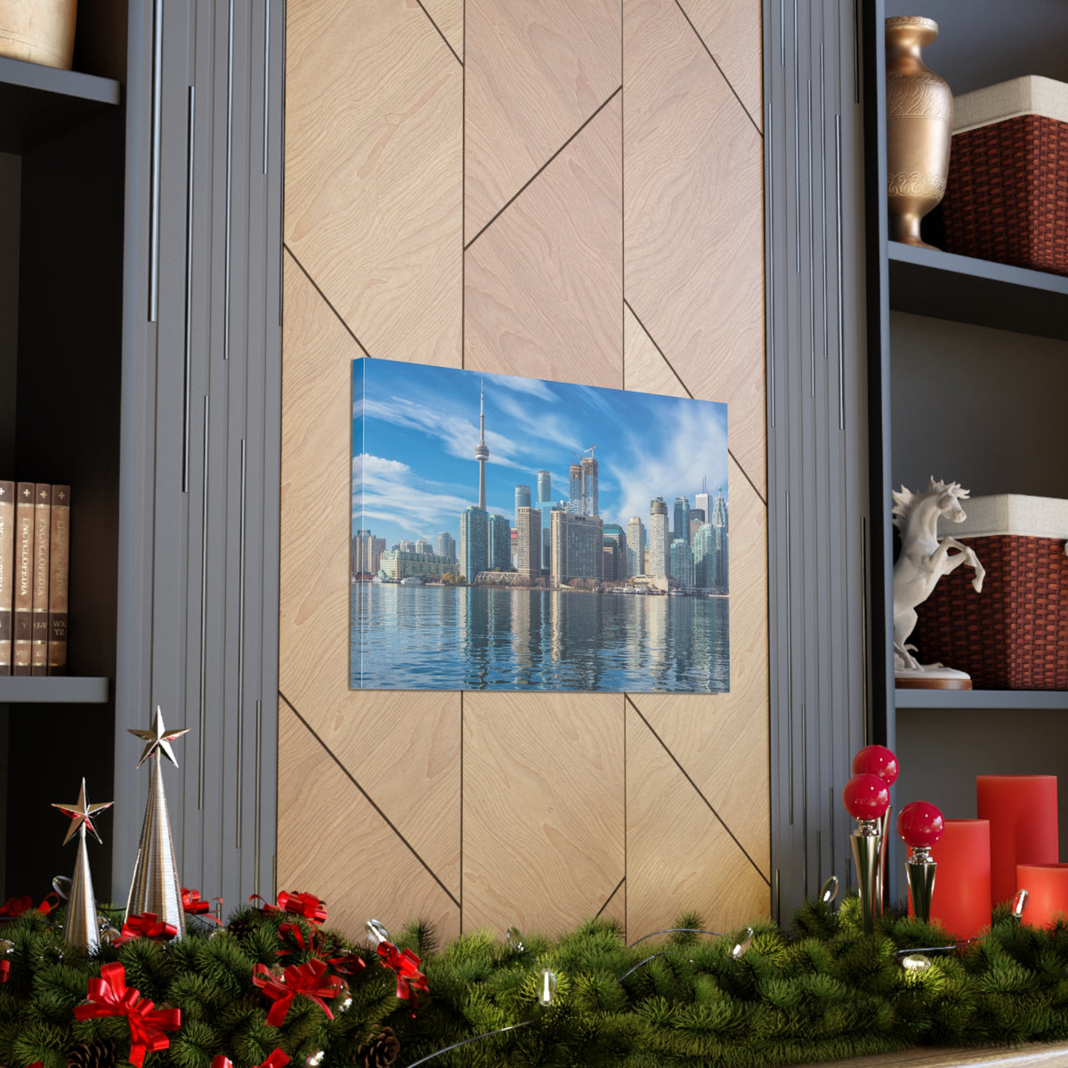 Toronto Daylight Skyline Canvas Artwork High-Quality Breathtaking Stunning Cityscape for Home Decor Ready to Hang-Express Your Love Gifts