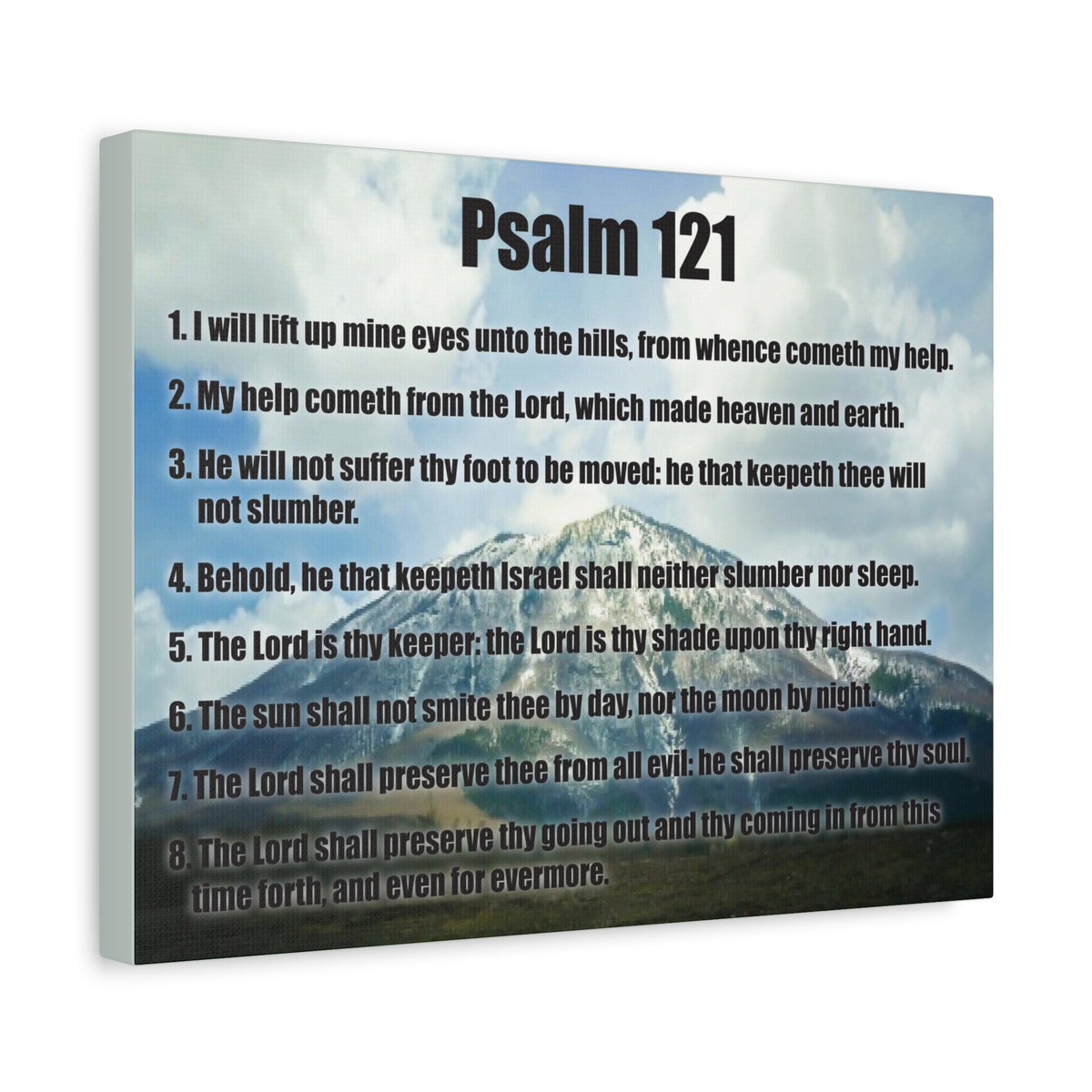 Scripture Walls God Watches Over You Psalm 121:7 Christian Wall Art Print Ready to Hang-Express Your Love Gifts