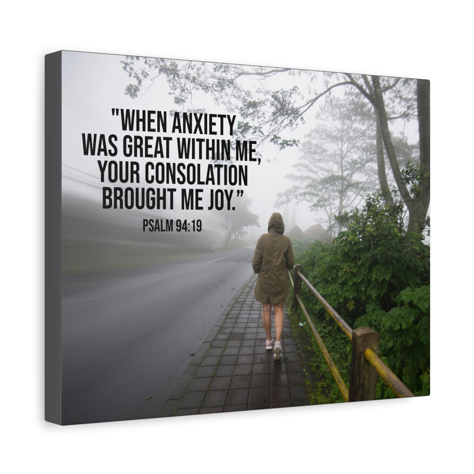 Scripture Walls Great Within Me Psalm 94:19 Bible Verse Canvas Christian Wall Art Ready to Hang-Express Your Love Gifts