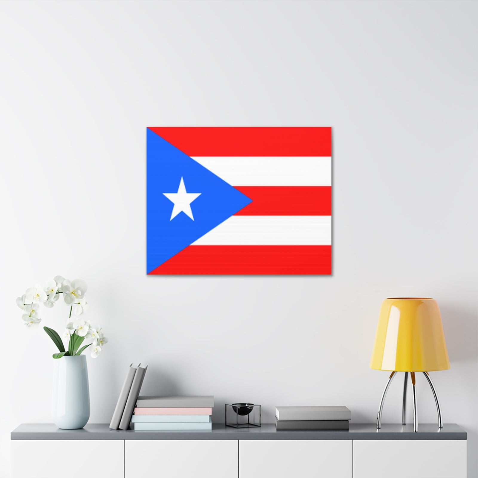 Puerto Rico Country Flag Canvas Vibrant Wall Art Unframed Home Decor-Express Your Love Gifts