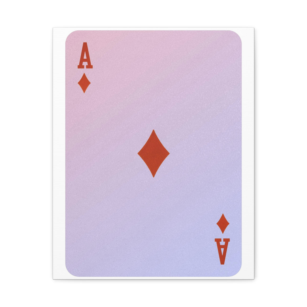 Ace Of Diamonds Playing Card Canvas Wall Art for Home Decor Ready-to-Hang-Express Your Love Gifts