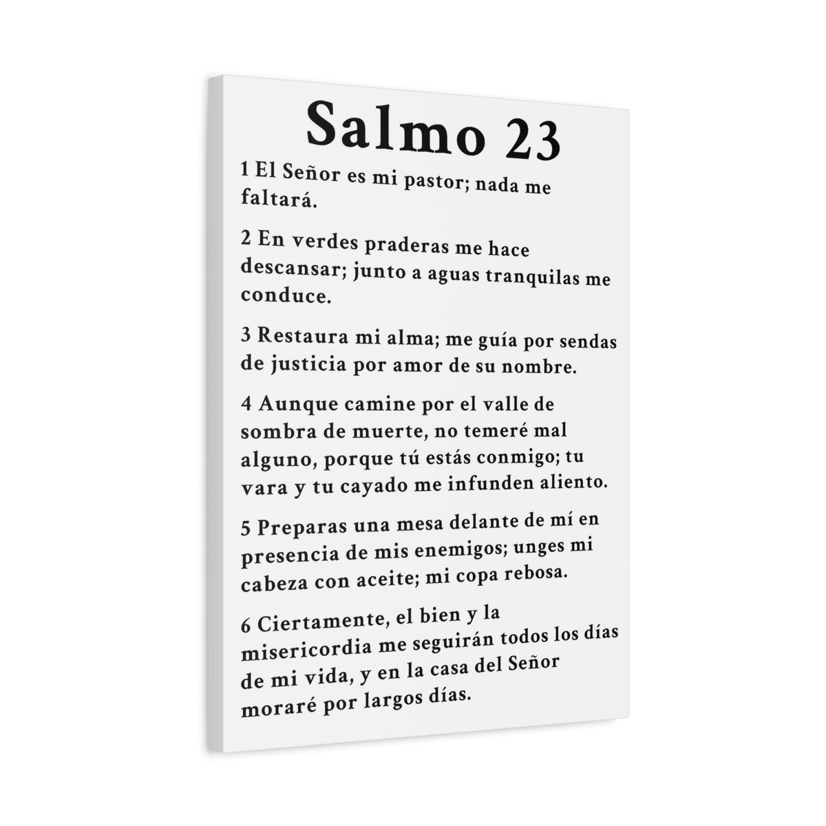 Scripture Walls Salmo 23 Chapter White Christian Wall Art Print Ready to Hang Unframed-Express Your Love Gifts