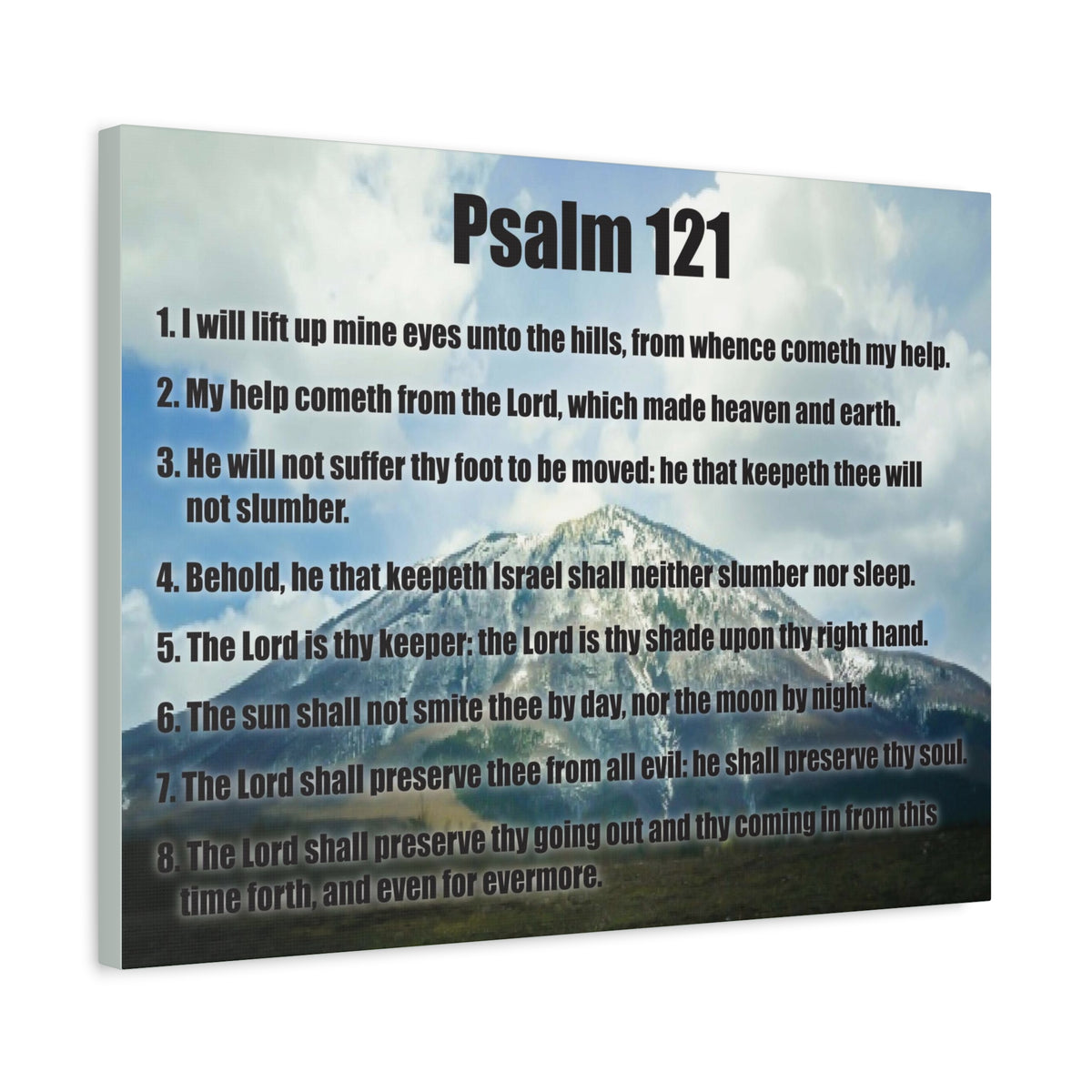 Scripture Walls God Watches Over You Psalm 121:7 Christian Wall Art Print Ready to Hang-Express Your Love Gifts