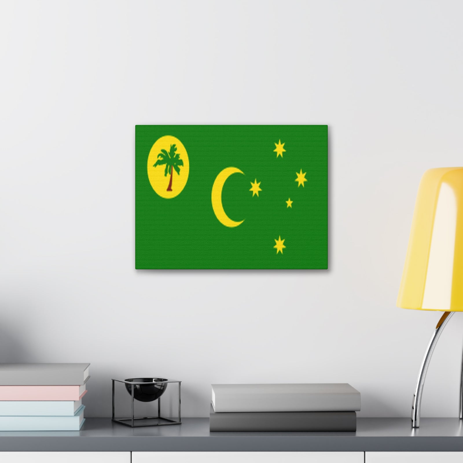 Cocos Islands Country Flag Canvas Vibrant Wall Art Unframed Home Decor-Express Your Love Gifts