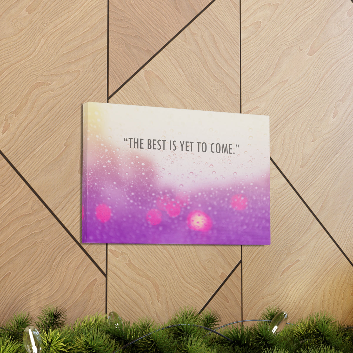 Inspirational Quote Canvas The Best Is Yet To Come Motivational Print Ready to Hang Artwork-Express Your Love Gifts