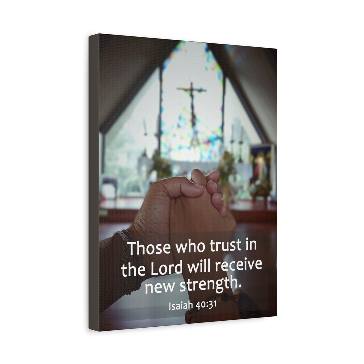 Scripture Walls Trust In The Lord Isaiah 40:31 Bible Verse Canvas Christian Wall Art Ready to Hang-Express Your Love Gifts
