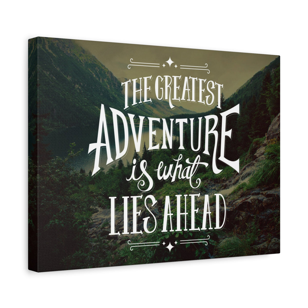 Inspirational Quote Canvas Greatest Adventure Wall Art Motivational Motto Inspiring Prints Artwork Decor Ready to Hang-Express Your Love Gifts