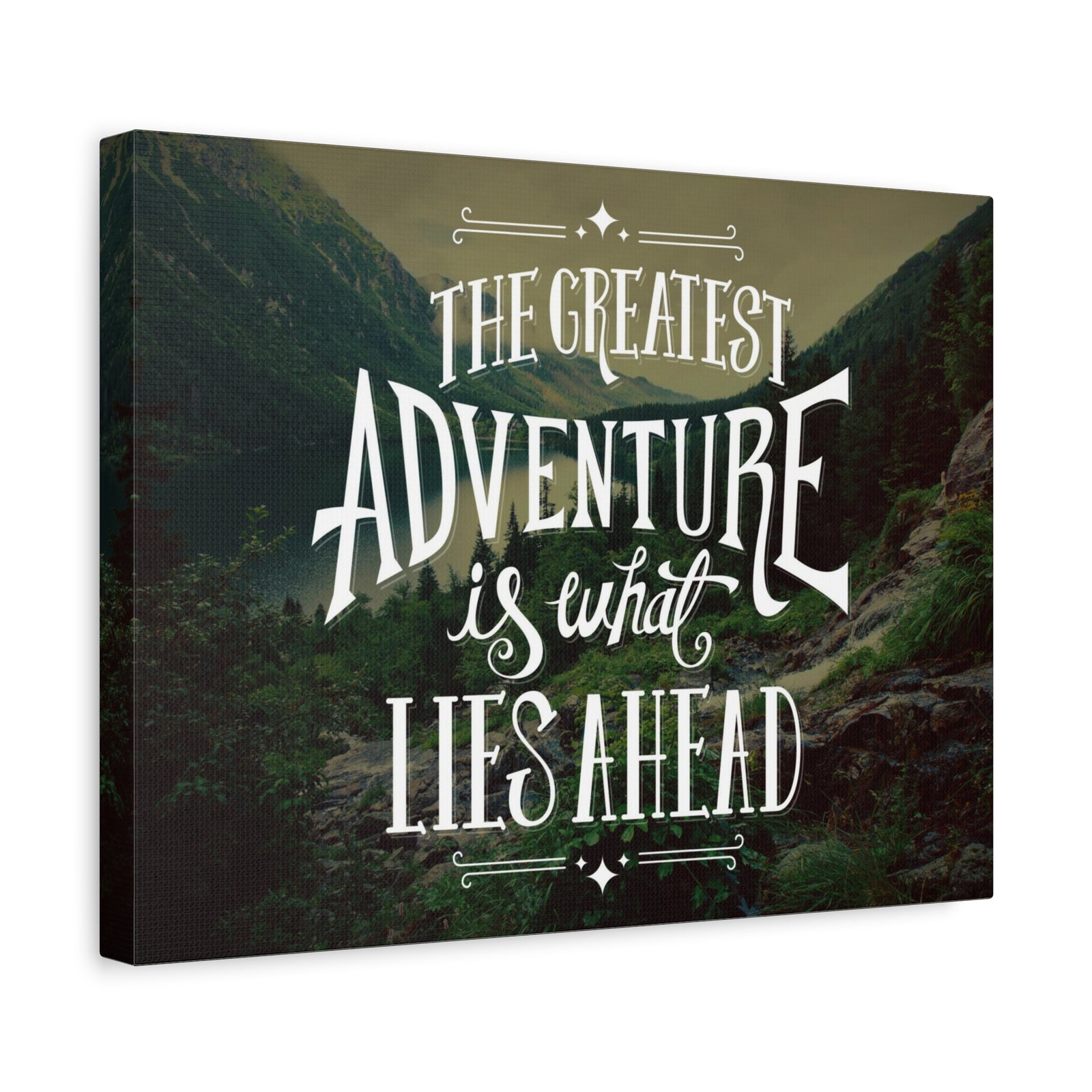 Inspirational Quote Canvas Greatest Adventure Wall Art Motivational Motto Inspiring Prints Artwork Decor Ready to Hang-Express Your Love Gifts