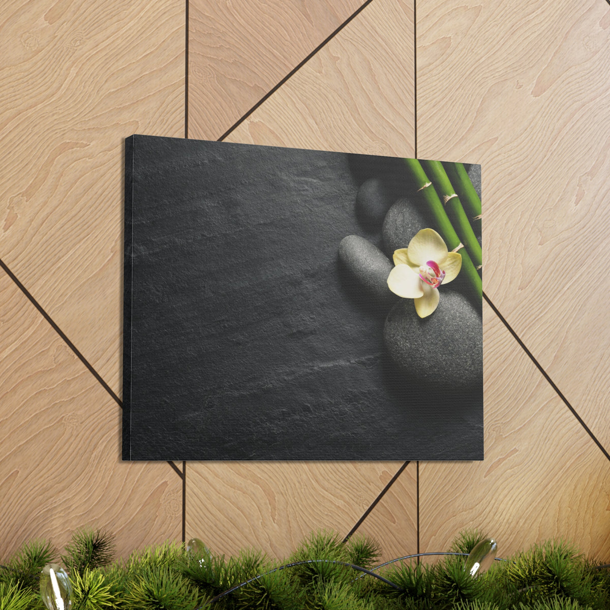 Beautiful Orchid Flower Forest Floral Nature Photography Canvas Wall Art for Home Decor Ready-to-Hang-Express Your Love Gifts