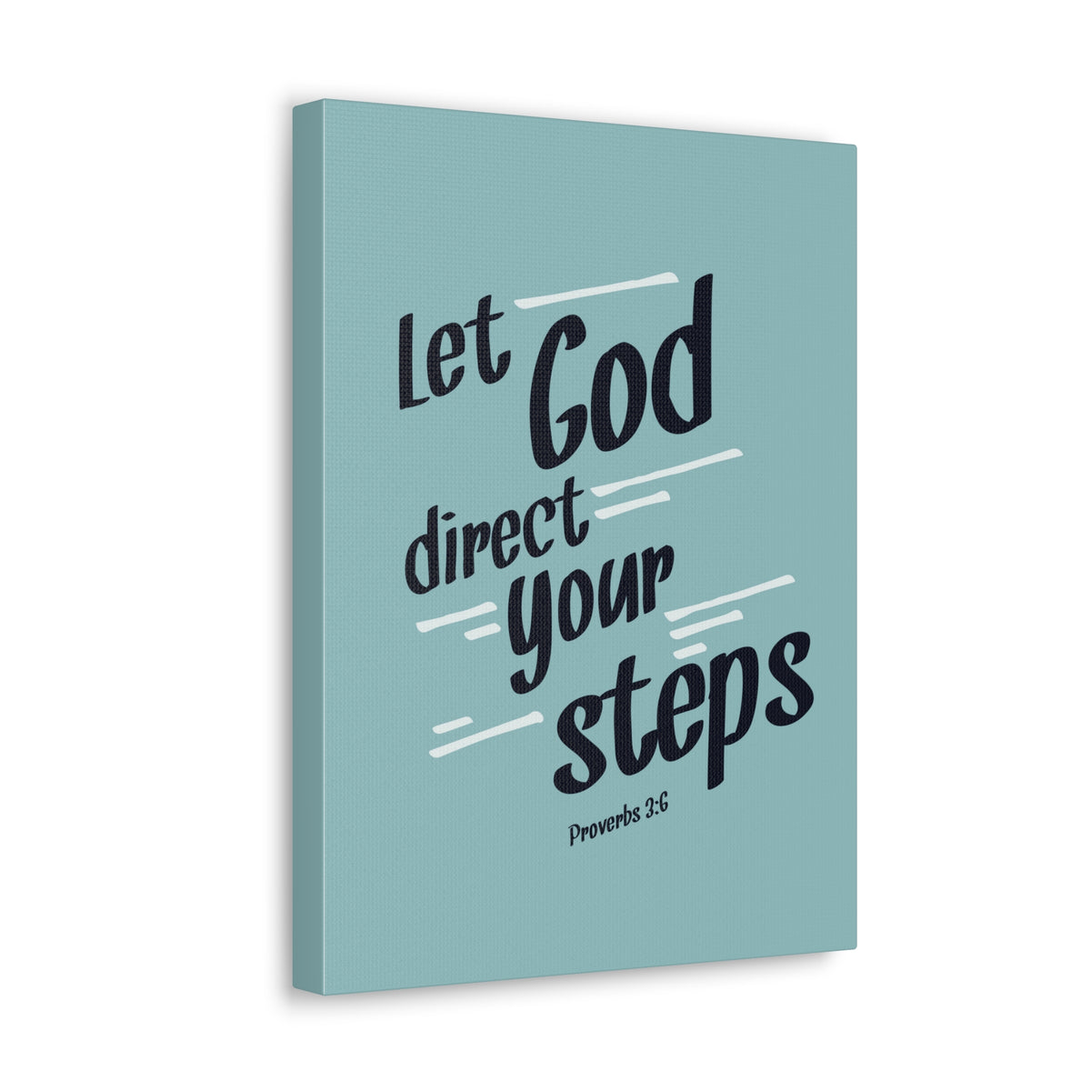 Scripture Walls God Direct Your Steps Proverbs 3:6 Bible Verse Canvas Christian Wall Art Ready to Hang-Express Your Love Gifts