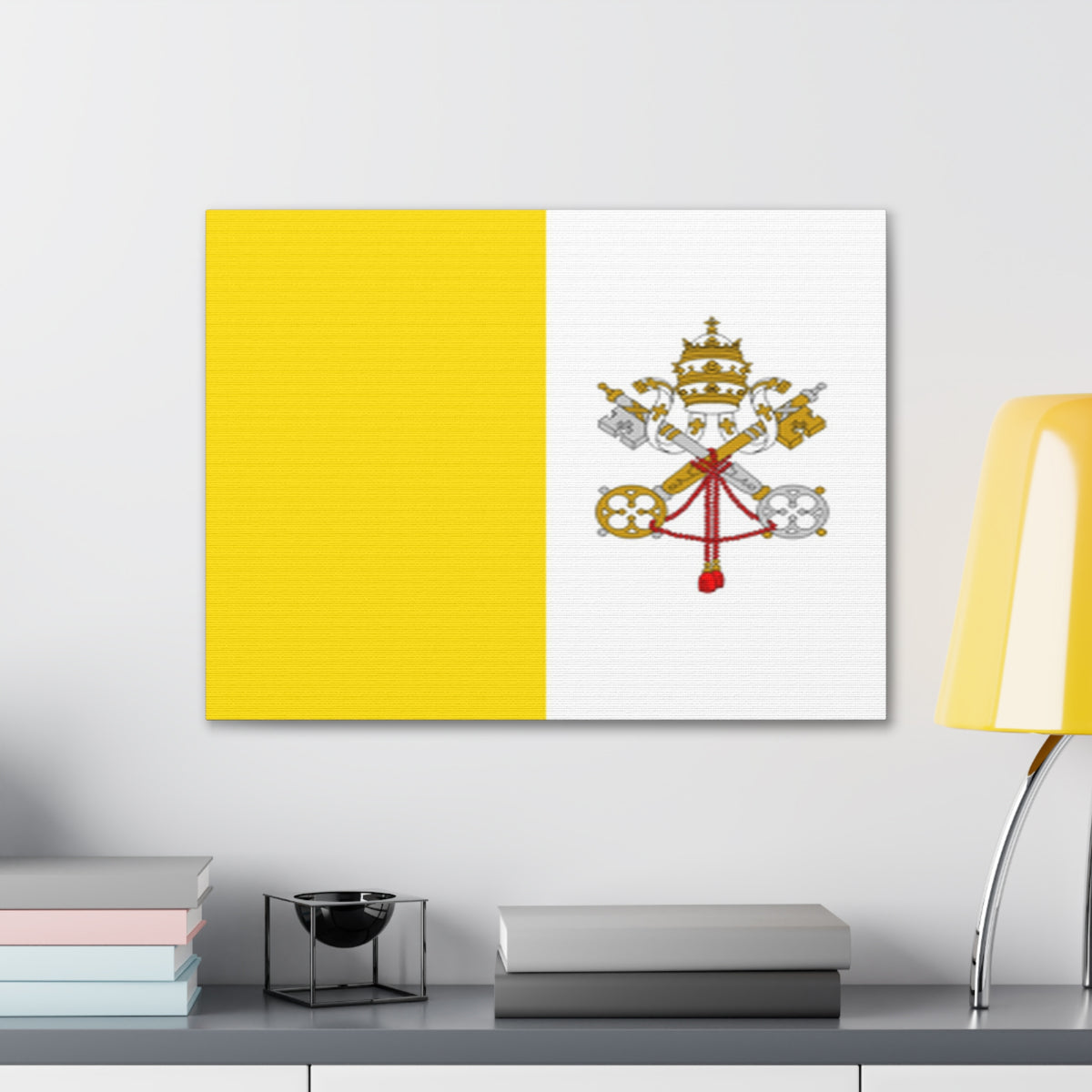 Vatican City Country Flag Canvas Vibrant Wall Art Unframed Home Decor-Express Your Love Gifts