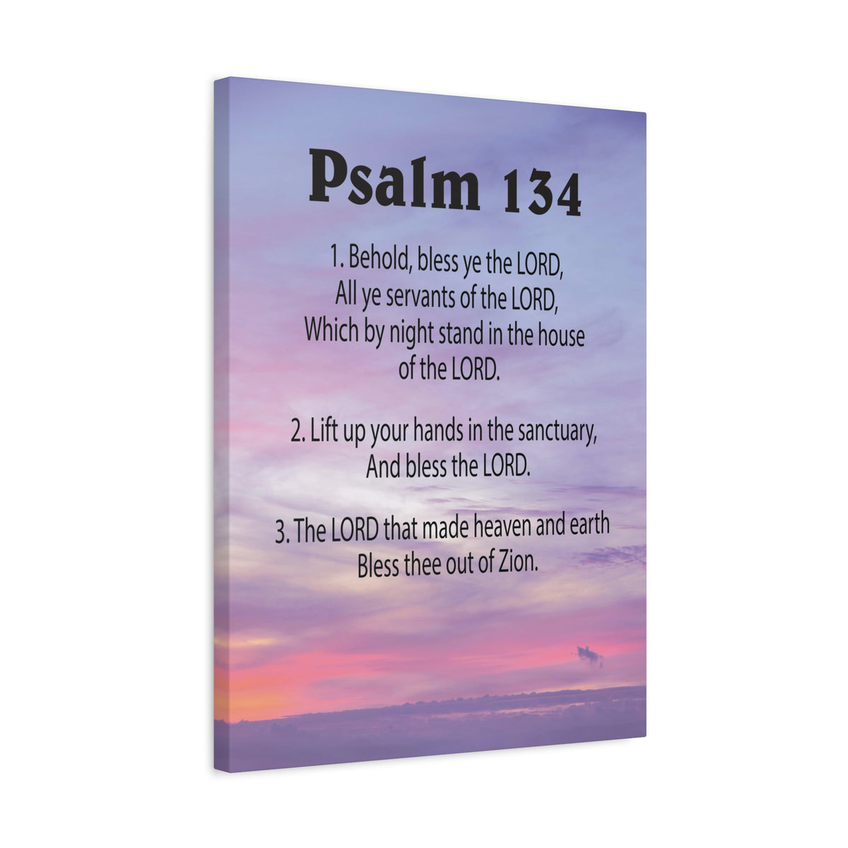 Scripture Walls House of The Lord Psalm 134:3 Bible Verse Canvas Christian Wall Art Ready to Hang-Express Your Love Gifts