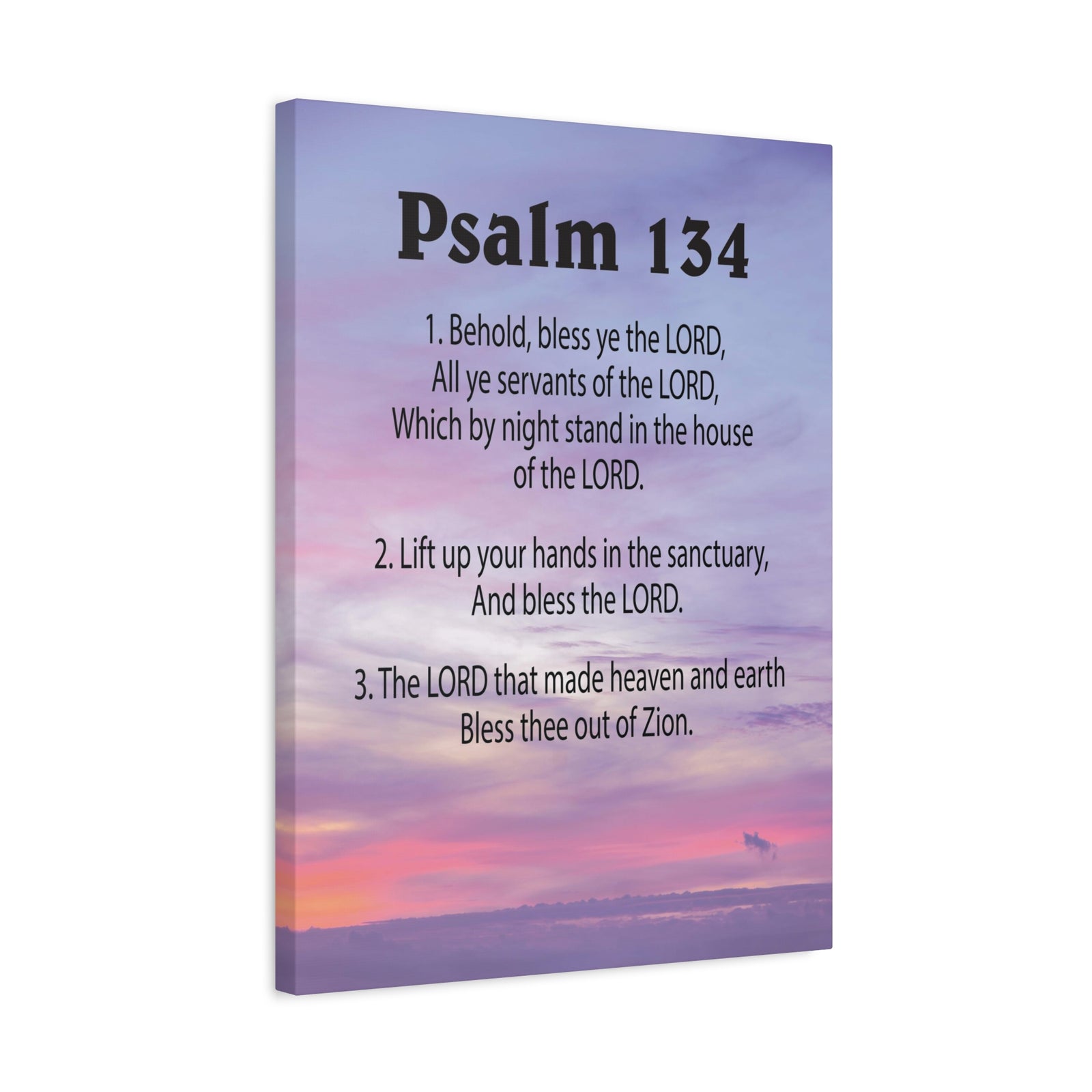 Scripture Walls House of The Lord Psalm 134:3 Bible Verse Canvas Christian Wall Art Ready to Hang-Express Your Love Gifts
