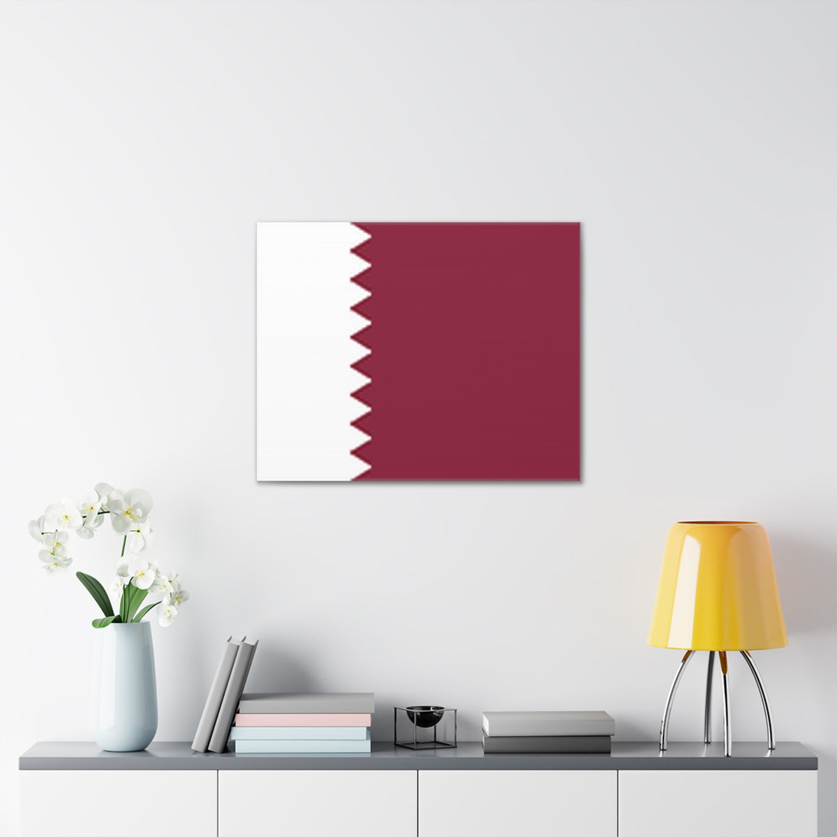 Qatar Country Flag Canvas Vibrant Wall Art Unframed Home Decor-Express Your Love Gifts