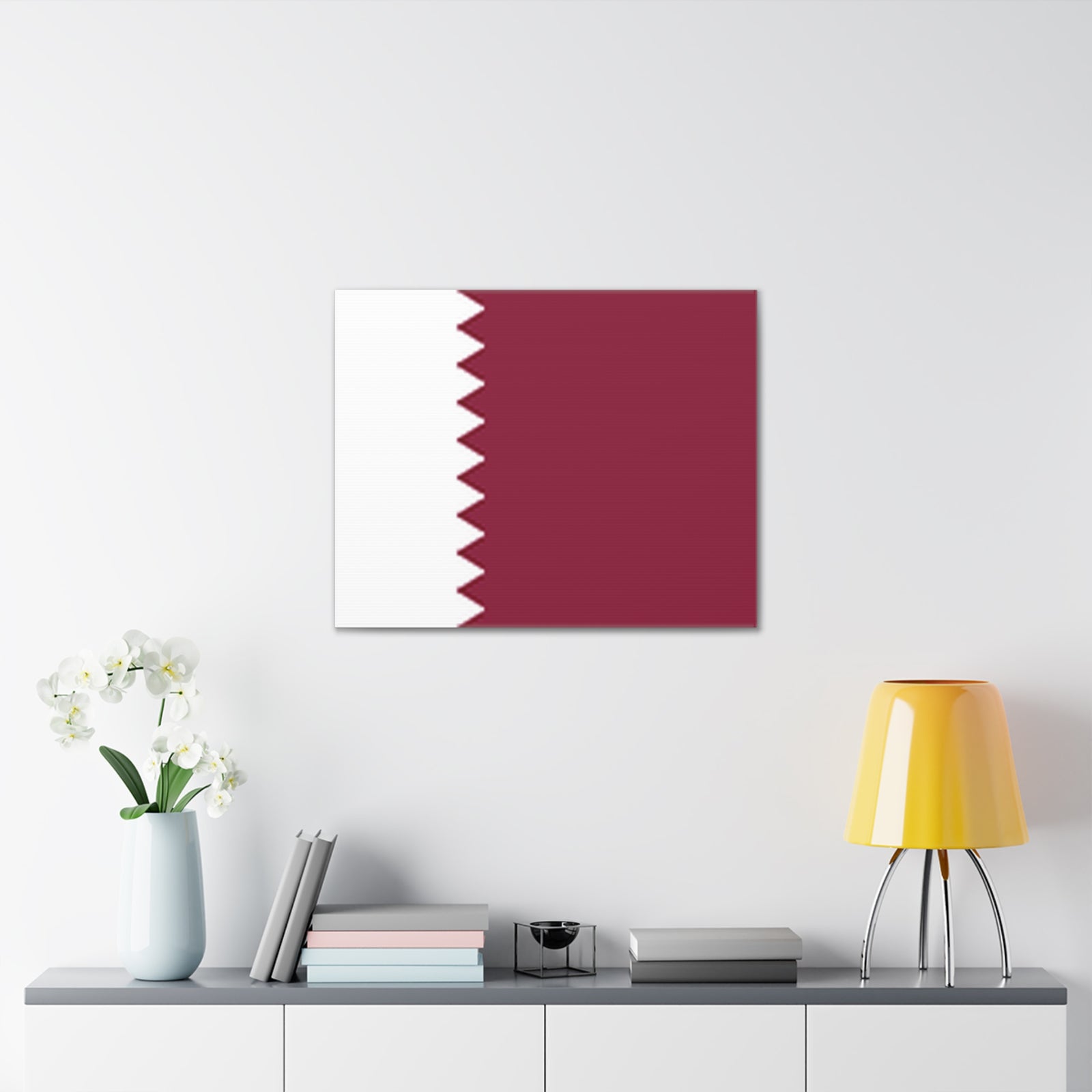 Qatar Country Flag Canvas Vibrant Wall Art Unframed Home Decor-Express Your Love Gifts