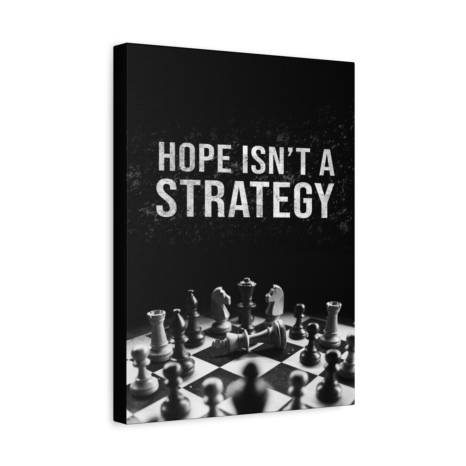 Hope Isn't A Strategy Wall Street Trading Quote-Money Motivation Wall Art-Express Your Love Gifts