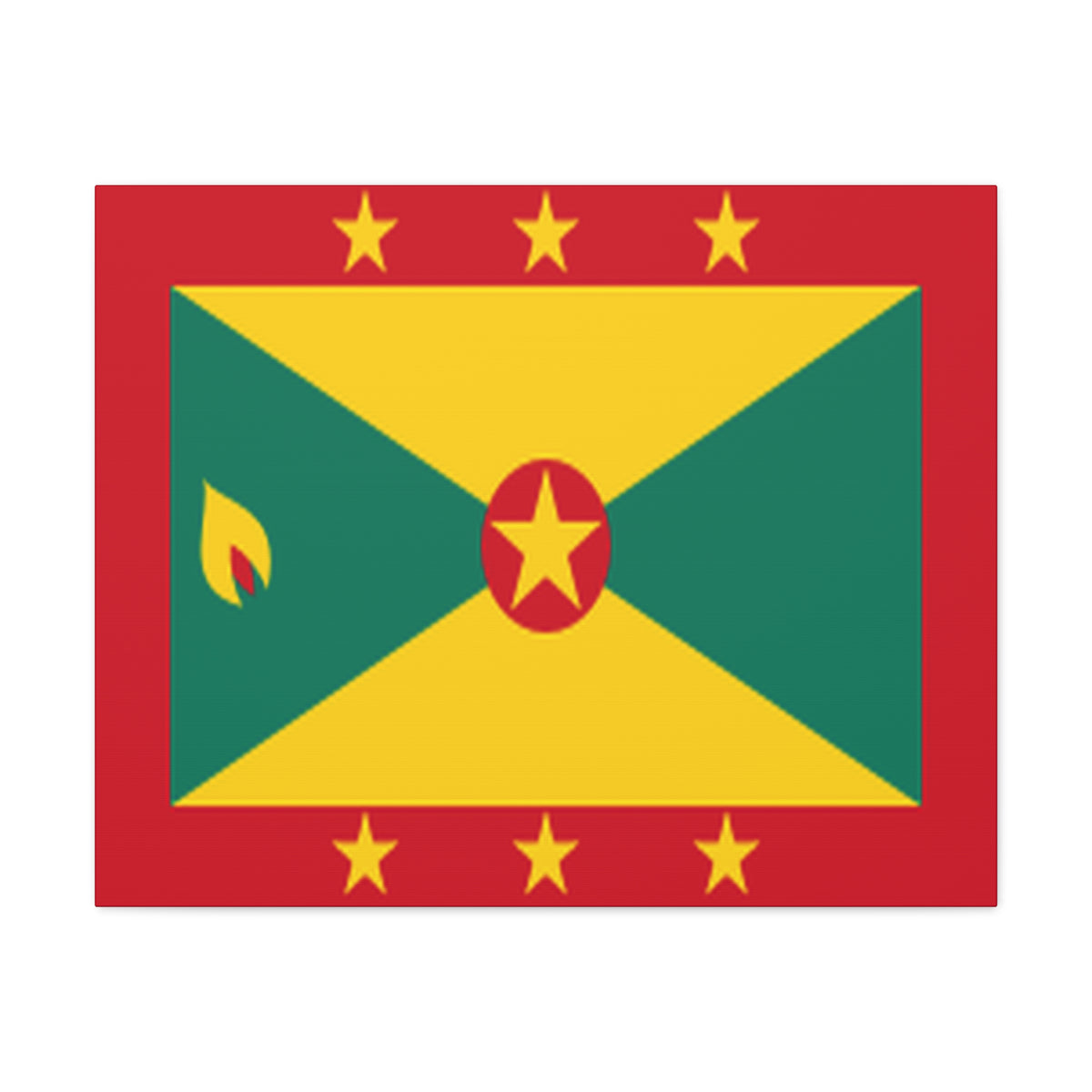 Grenada Country Flag Canvas Vibrant Wall Art Unframed Home Decor-Express Your Love Gifts