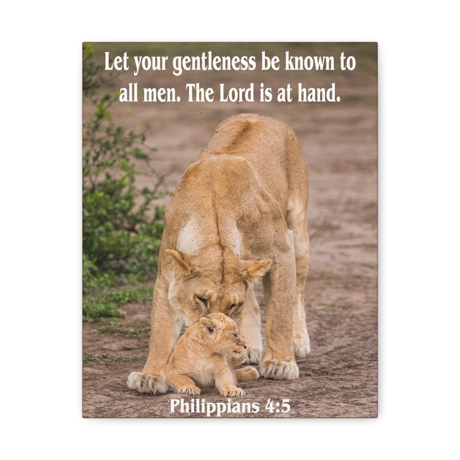 Scripture Canvas The Lord is at Hand Philippians 4:5 Christian Wall Art Bible Verse Print Ready to Hang-Express Your Love Gifts