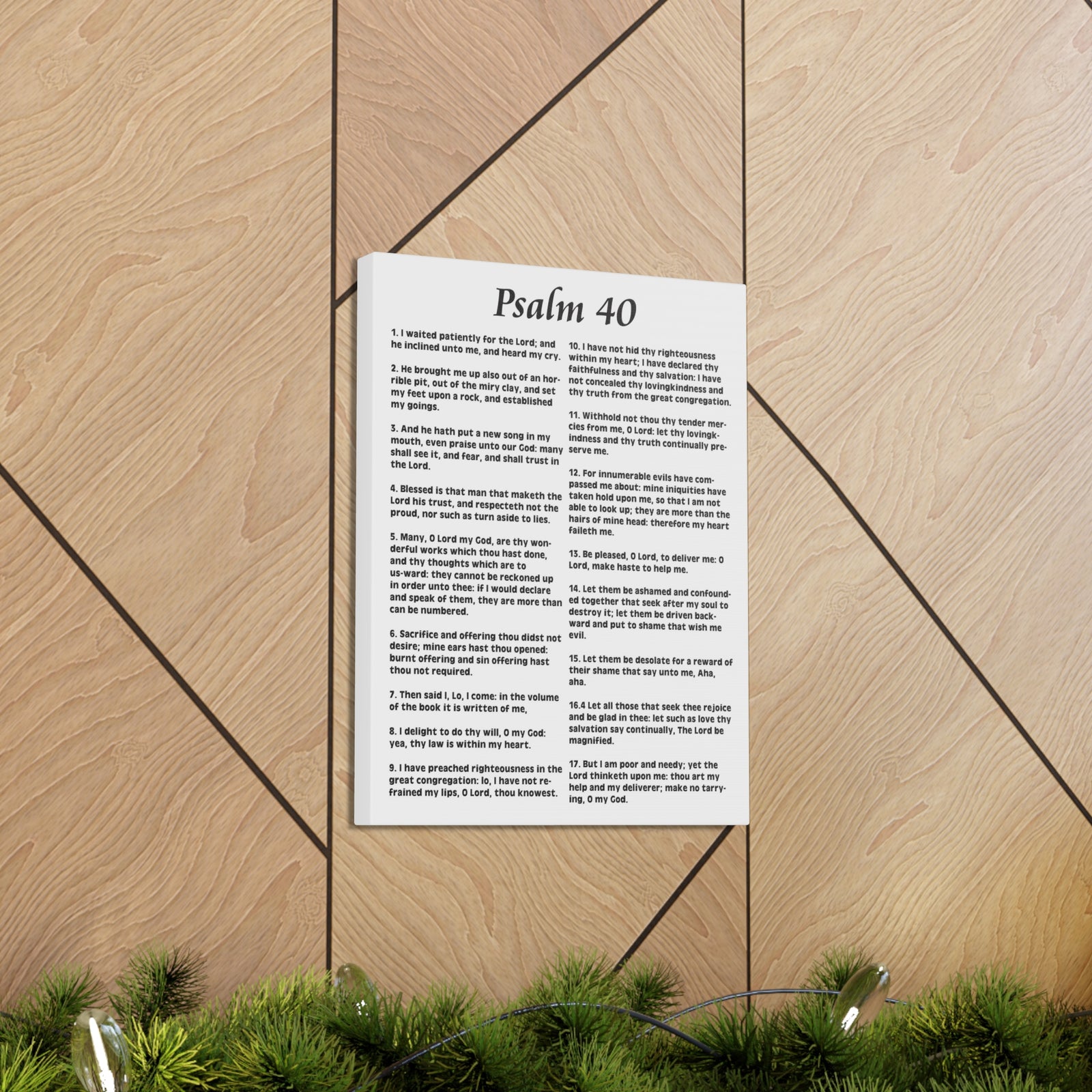 Scripture Walls My Deliverer Heard Me Psalm 40:11 Christian Wall Art Print Ready to Hang-Express Your Love Gifts