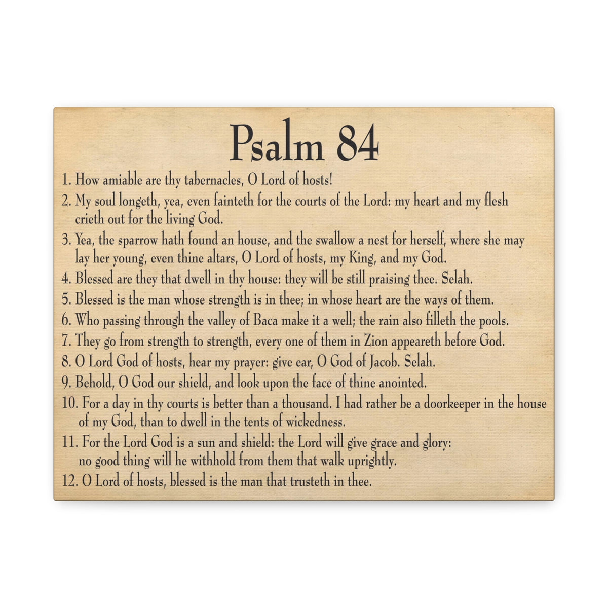 Scripture Walls Dwelling In God's Presence Psalm 84:4 Christian Wall Art Bible Verse Print Ready to Hang-Express Your Love Gifts
