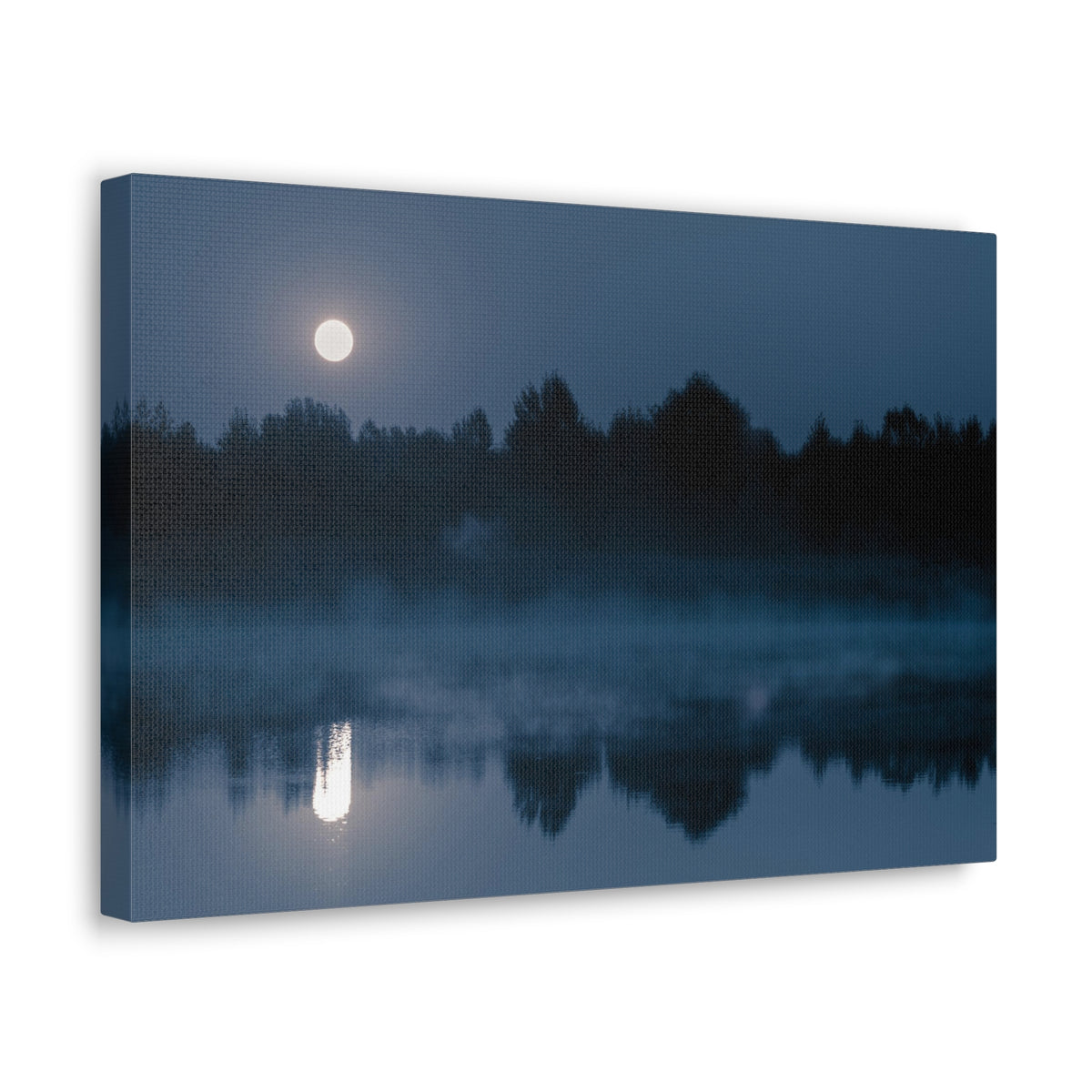 Misty Mountain Reflections Nature Wilderness Photography Canvas Wall Art for Home Decor Ready-to-Hang-Express Your Love Gifts