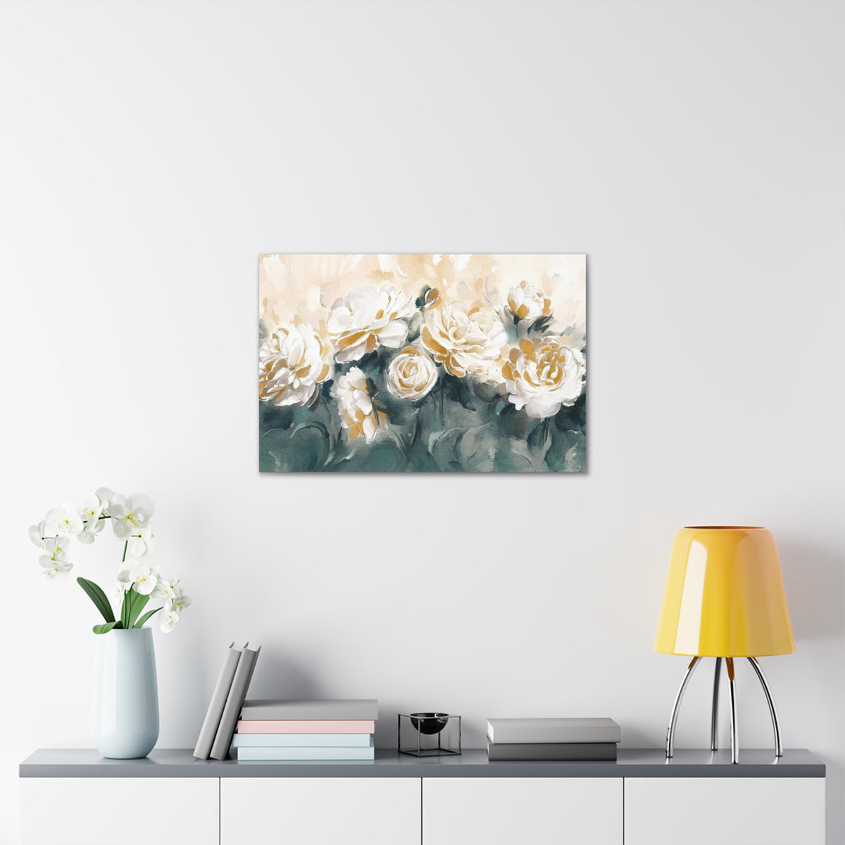 Painting With Flower Rose And Peonies Flower Canvas Wall Art for Home Decor Ready-to-Hang-Express Your Love Gifts