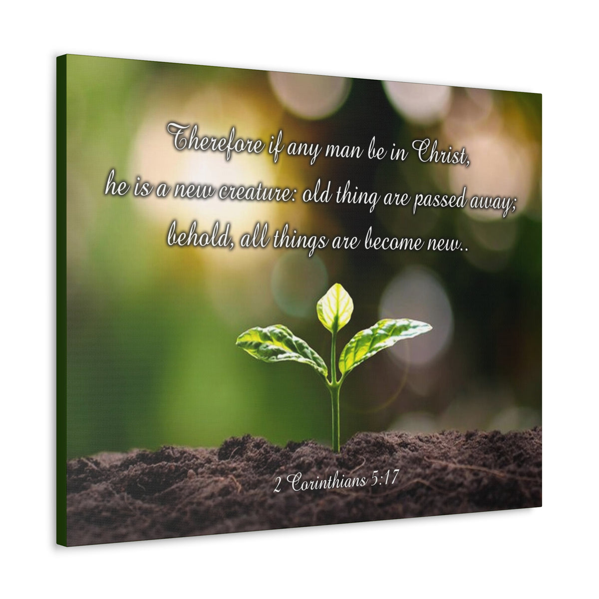 Scripture Walls Men Be in Christ 2 Corinthians 5:17 Christian Wall Art Print Ready to Hang Unframed-Express Your Love Gifts