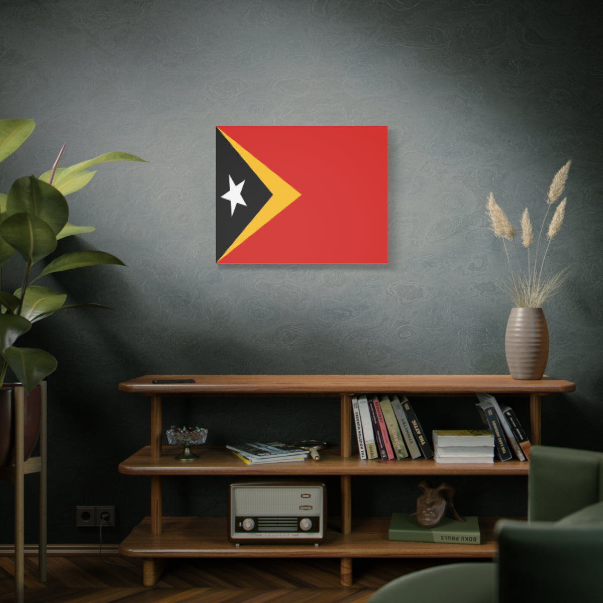 Timor-Leste Country Flag Canvas Vibrant Wall Art Unframed Home Decor-Express Your Love Gifts