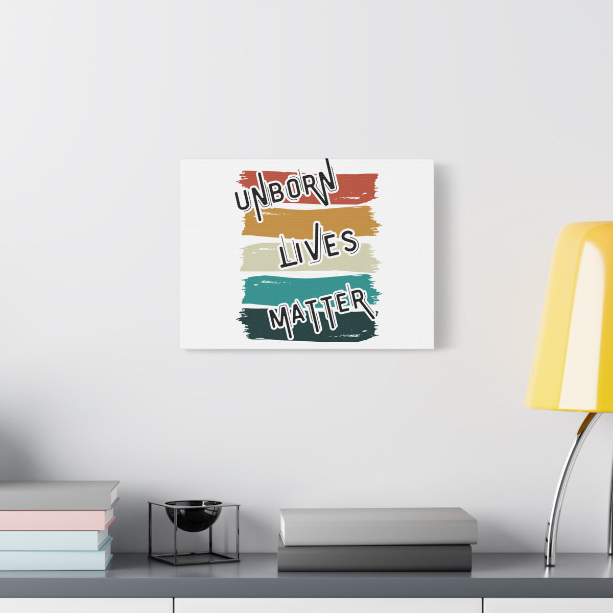Scripture Walls Unborn Lives Matter Psalm 127:3 Rainbow Bible Verse Canvas Christian Wall Art Ready to Hang-Express Your Love Gifts