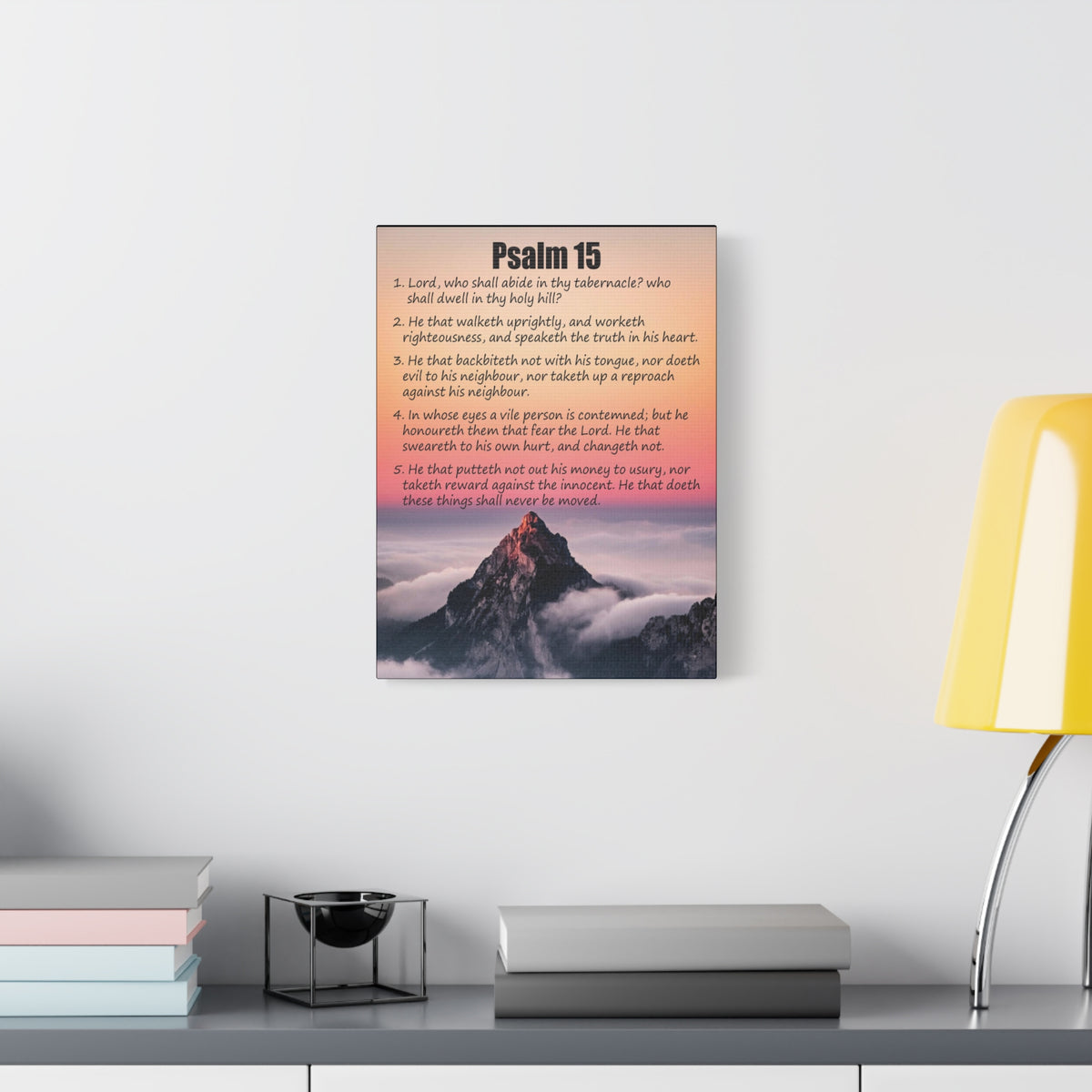 Scripture Walls Abide in God's Sanctuary Psalm 15:2 Christian Wall Art Print Ready to Hang-Express Your Love Gifts