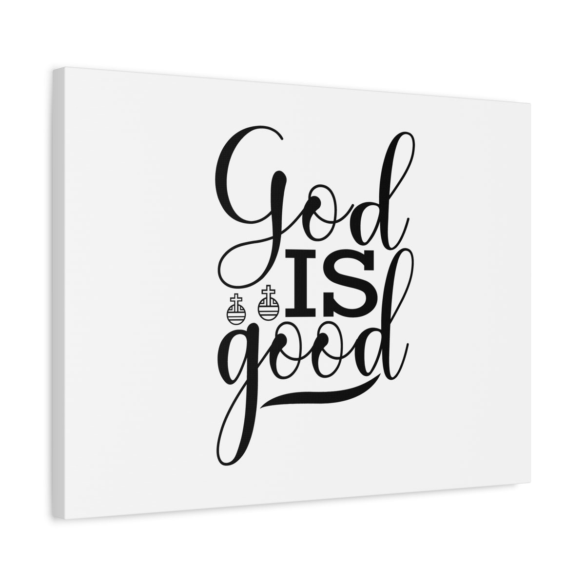 Scripture Canvas God Is Good Psalm 107:1 Christian Wall Art Bible Verse Print Ready to Hang-Express Your Love Gifts