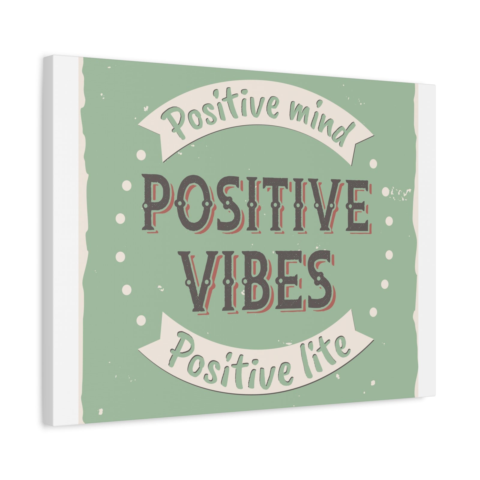 Inspirational Quote Canvas Positive Vibes Wall Art Motivational Motto Inspiring Prints Artwork Decor Ready to Hang-Express Your Love Gifts