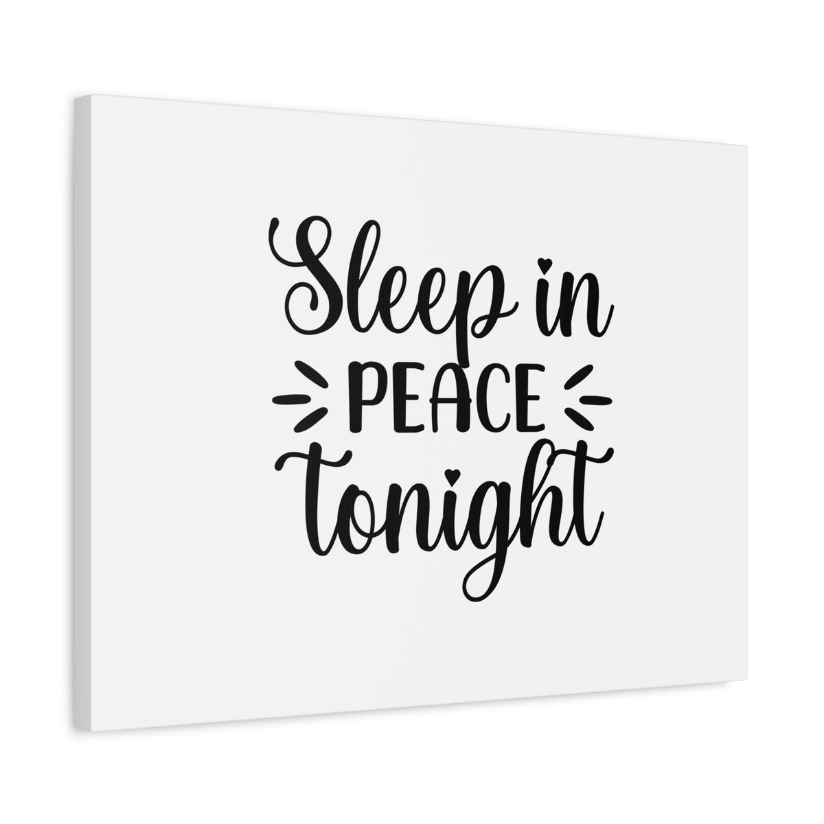 Scripture Canvas Sleep In Peace Tonight Psalm 4:8 Christian Wall Art Bible Verse Print Ready to Hang-Express Your Love Gifts