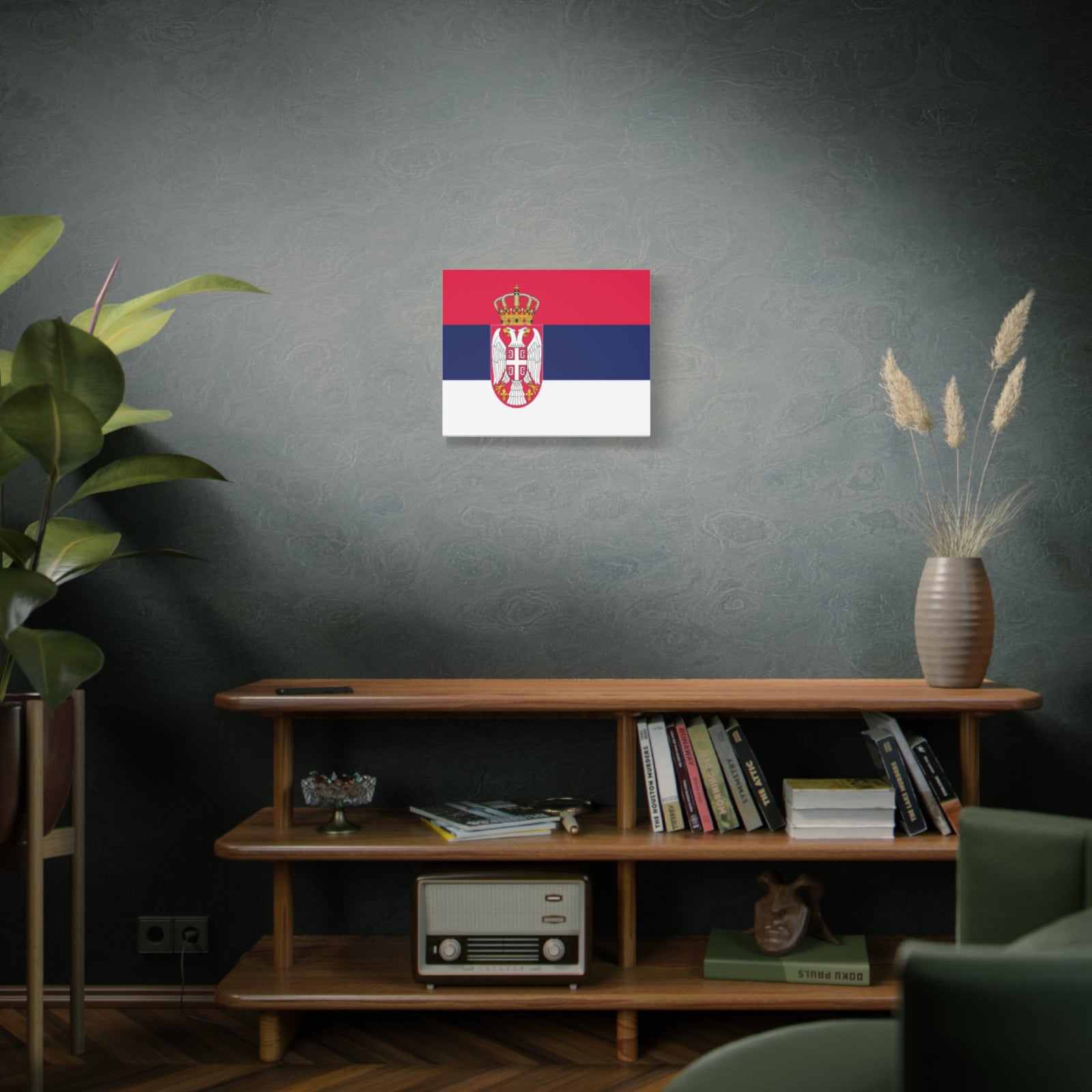 Serbia Country Flag Canvas Vibrant Wall Art Unframed Home Decor-Express Your Love Gifts