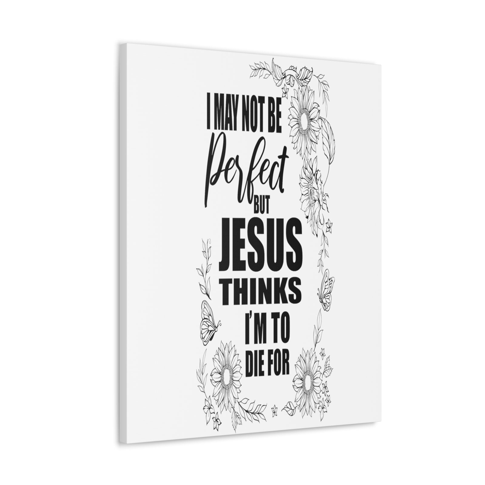 Scripture Walls Jesus Thinks Bible Verse Canvas Christian Wall Art Ready to Hang Unframed-Express Your Love Gifts