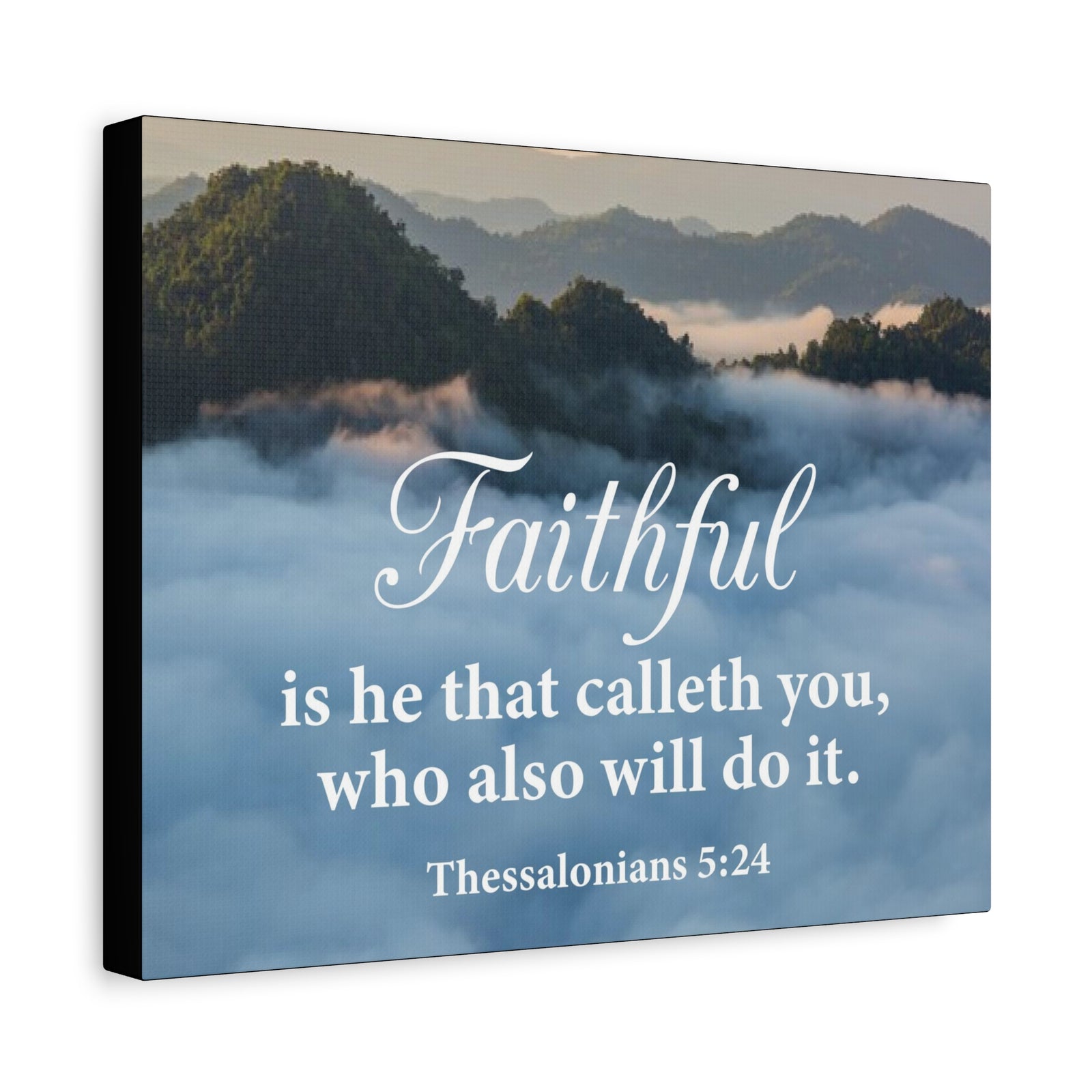 Bible Verse Canvas Faithful 1 Thessalonians 5:24 Wall Art Christian Home Decor-Express Your Love Gifts